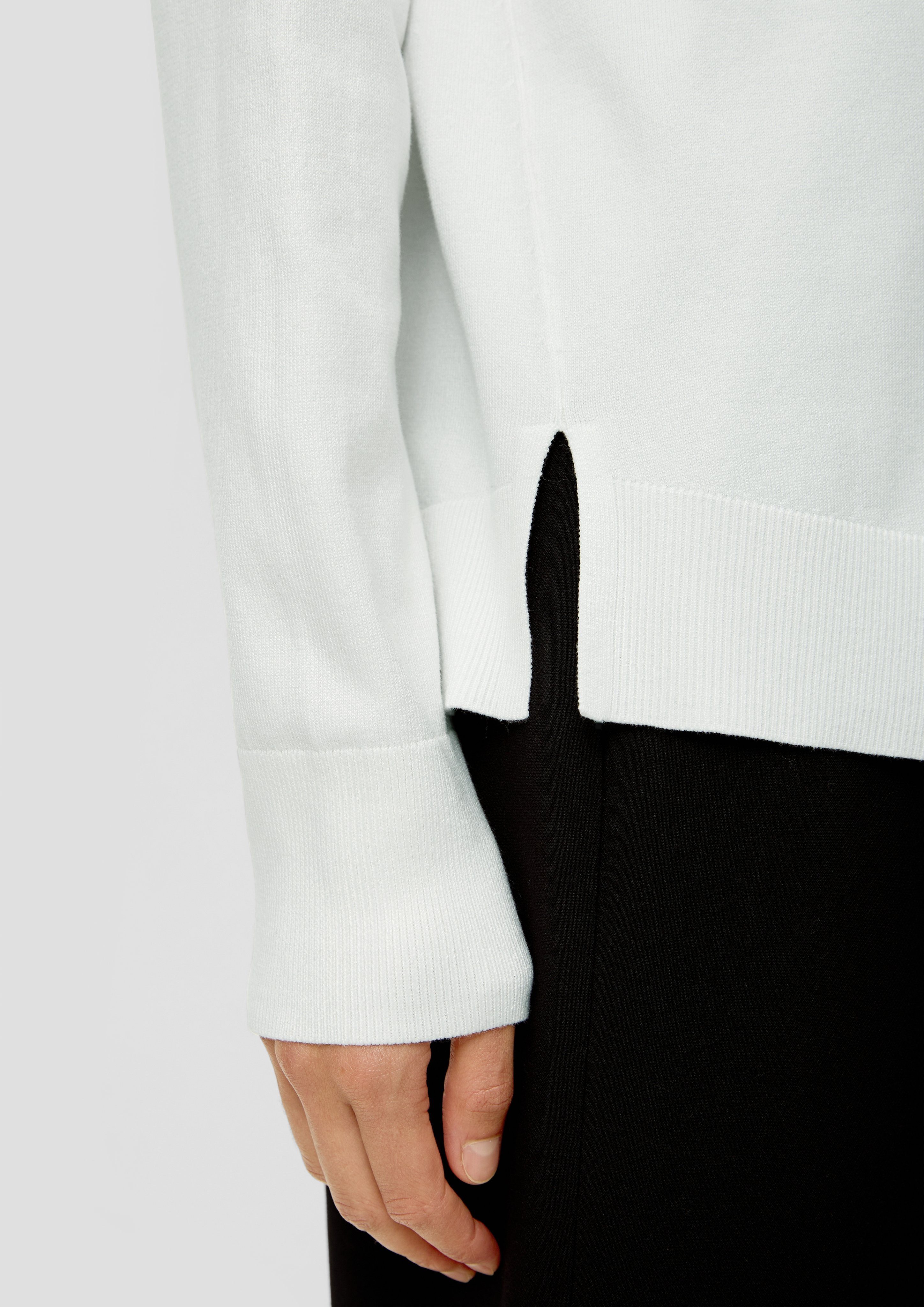 s.Oliver BLACK LABEL Lange trui met drop-shoulder look