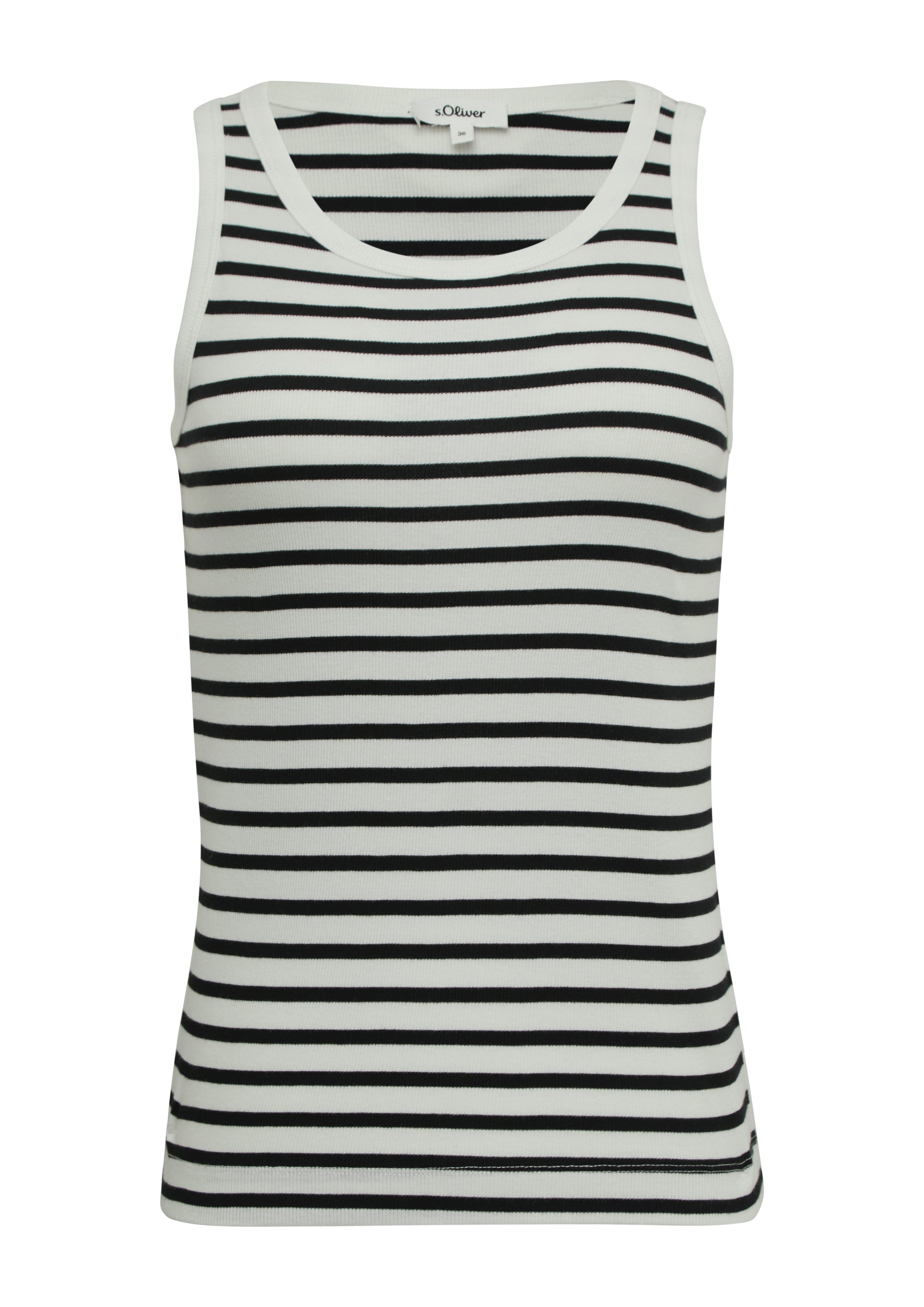 s.Oliver Geribde tanktop met ribstructuur