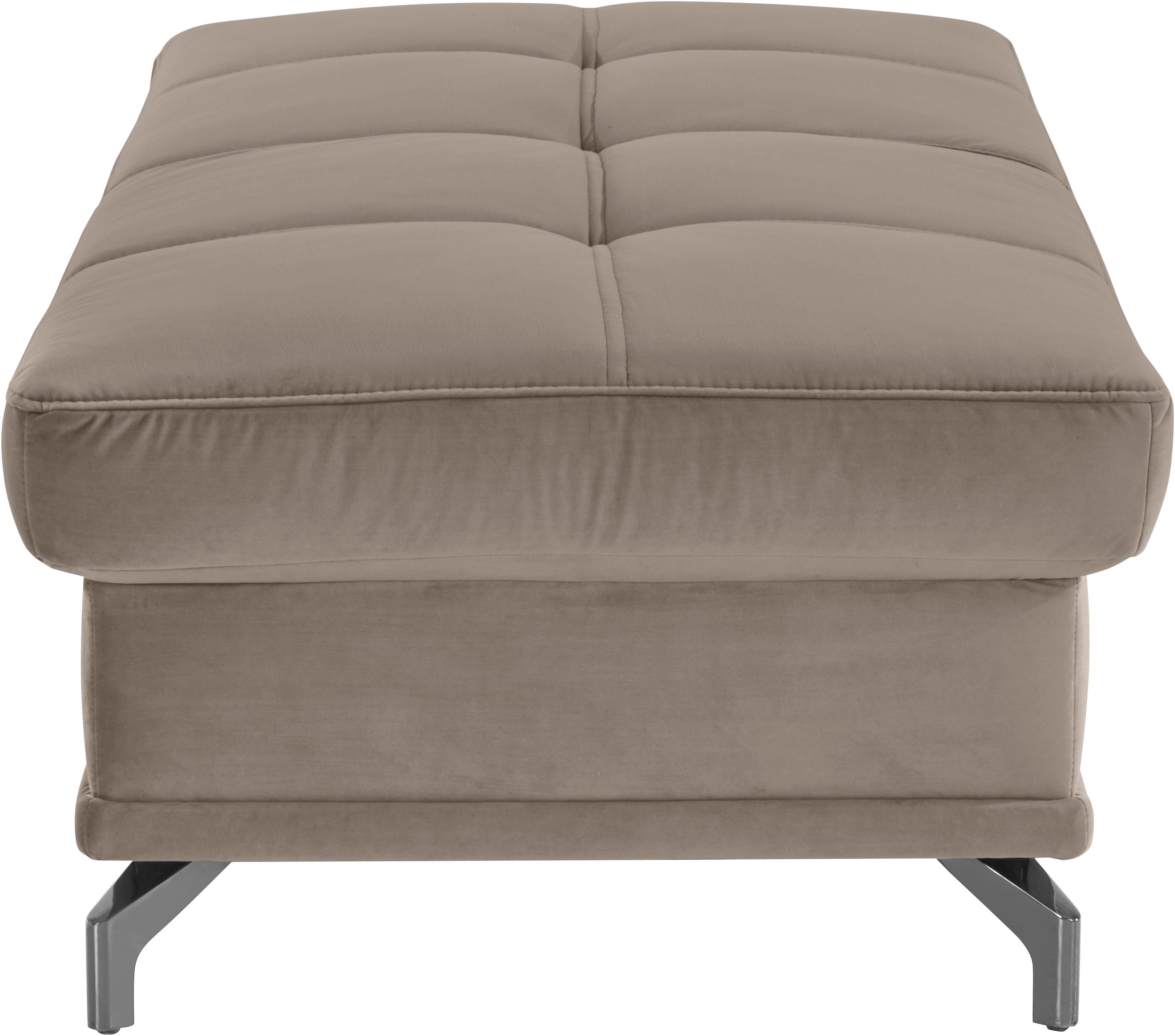 Places of Style Hocker Costello passend bij de serie, edele metalen voeten