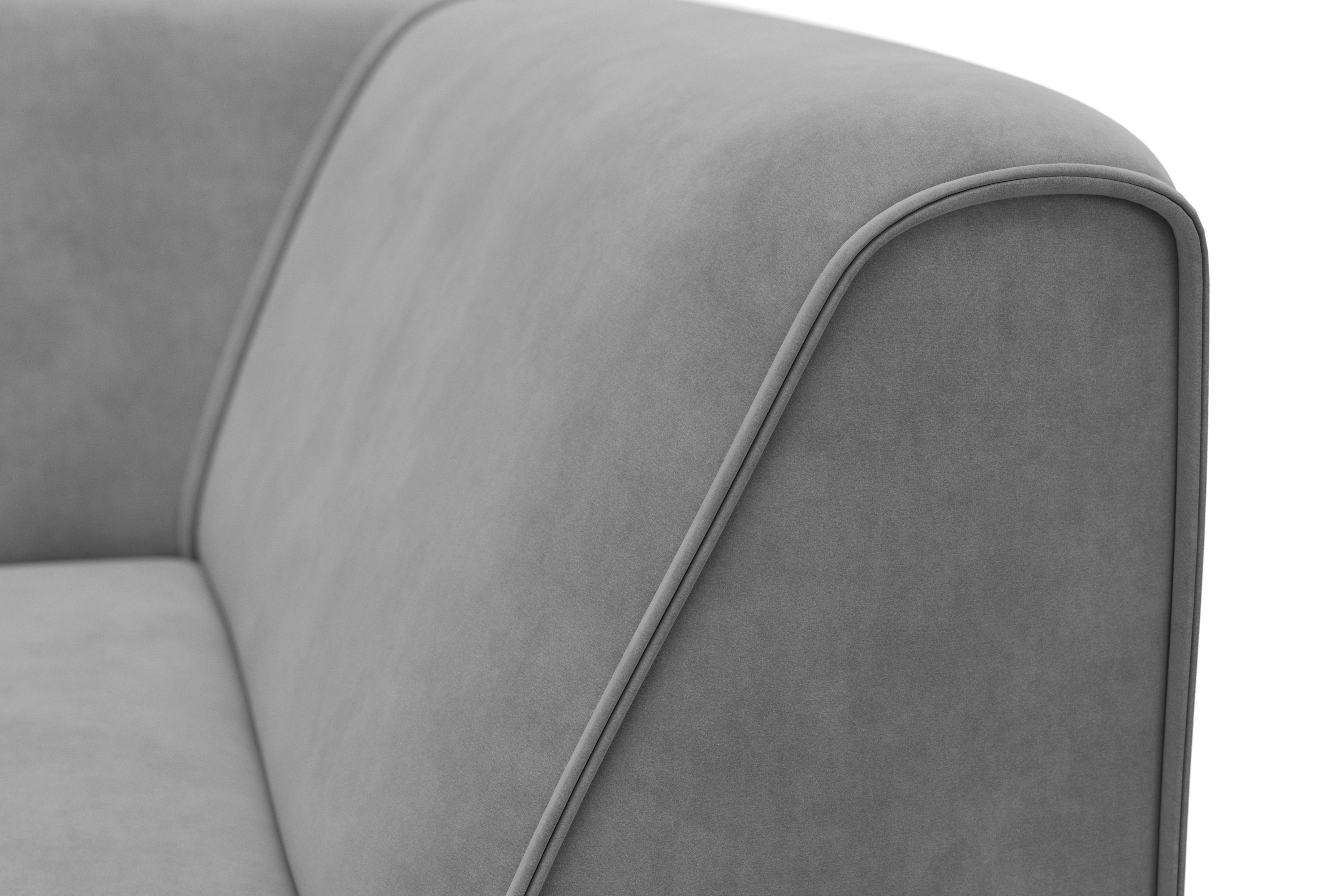 RAUM.ID Bank-hoekelement Merid, sofa-element, afmetingen B/D/H: 97/97/46 cm als module of apart te gebruiken, voor individuele samenstelling