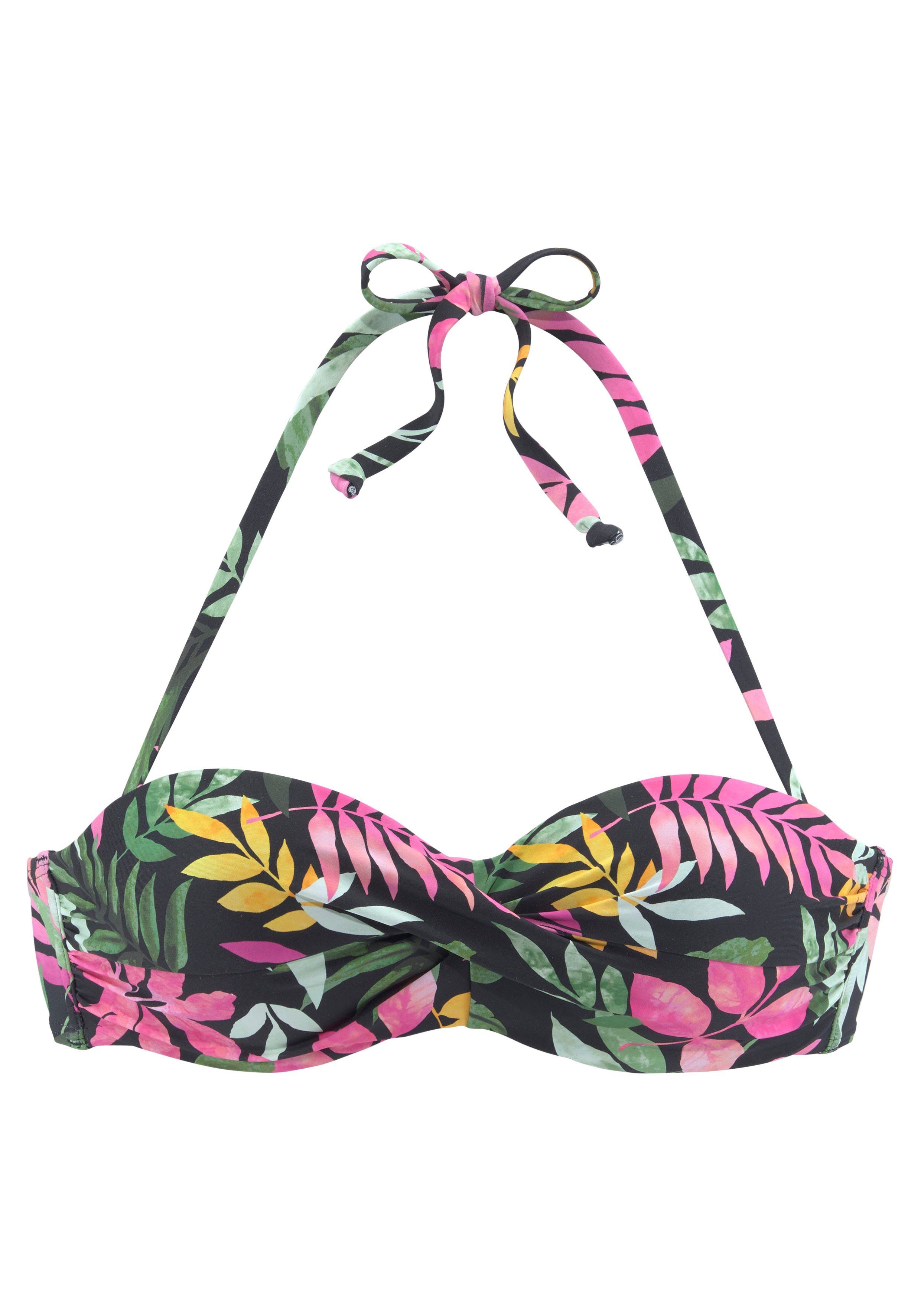 Vivance Beugelbikinitop in bandeaumodel Leilani in gedraaide look