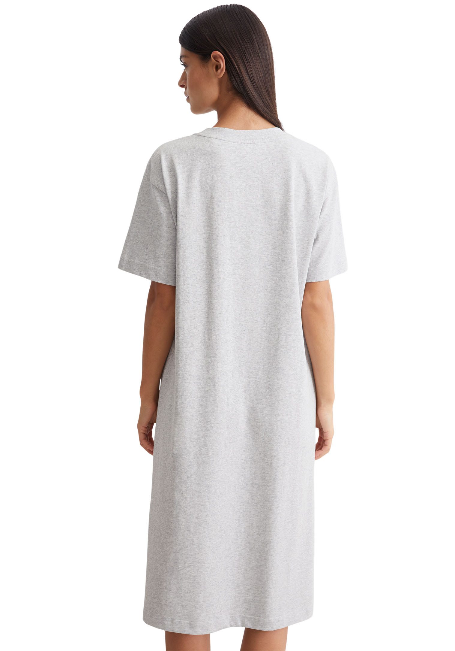 Marc O'Polo Nachthemd Heavy Jersey-Woven met hoge zijnaad-splitten