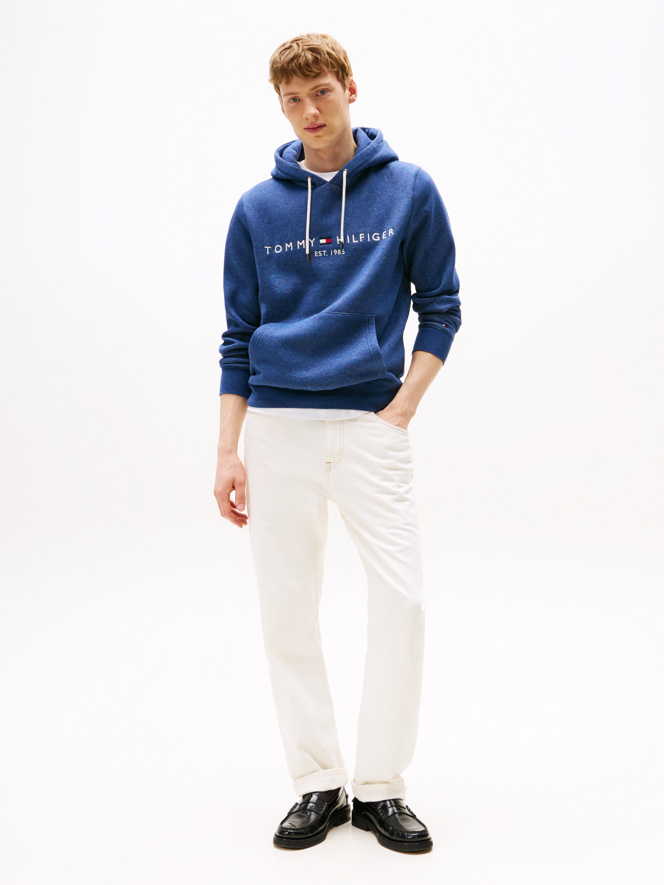 Tommy Hilfiger Hoodie TOMMY LOGO HOODY met capuchon en kangoeroezak