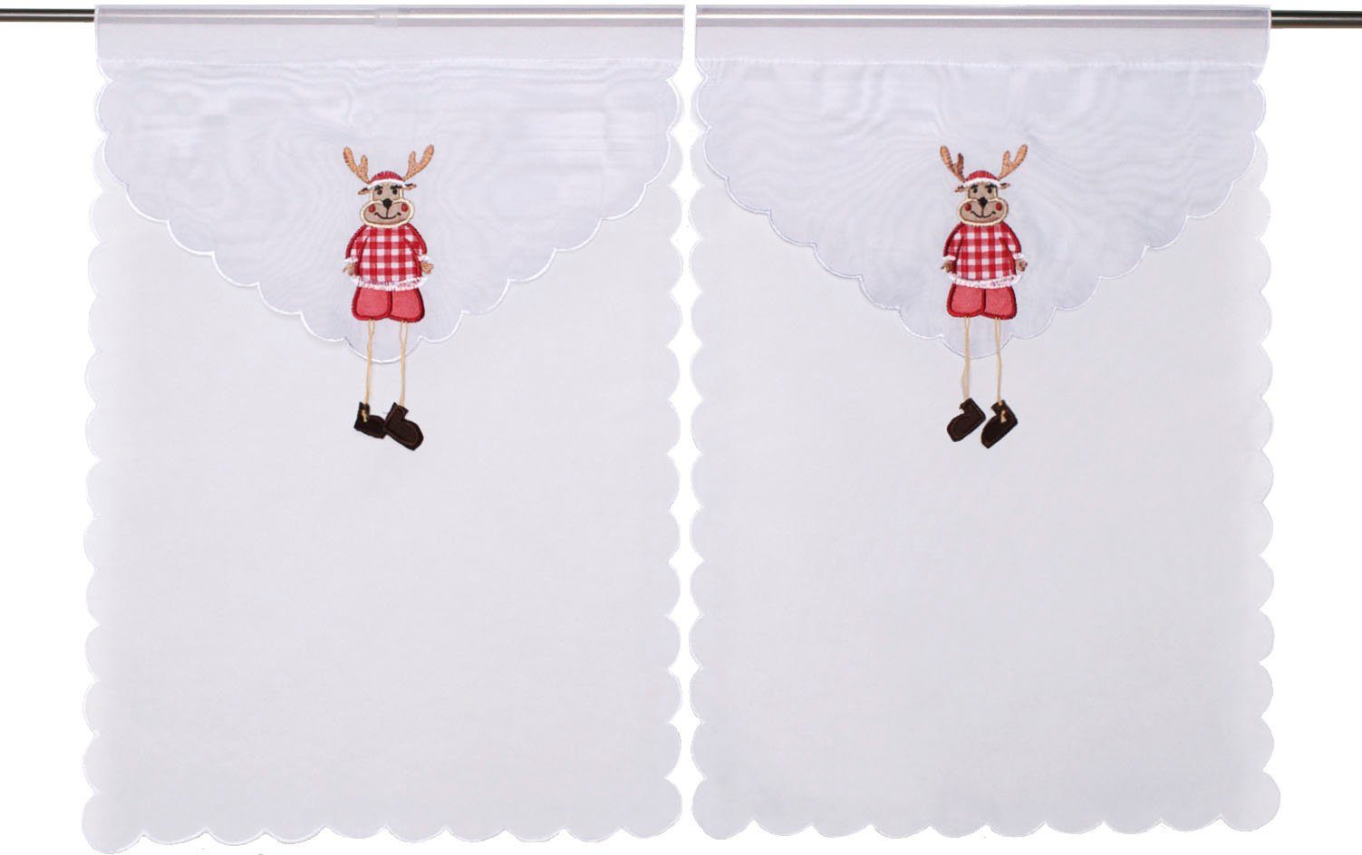 HOME WOHNIDEEN Gordijn ELG Raamdecoraties voile (2 stuks)