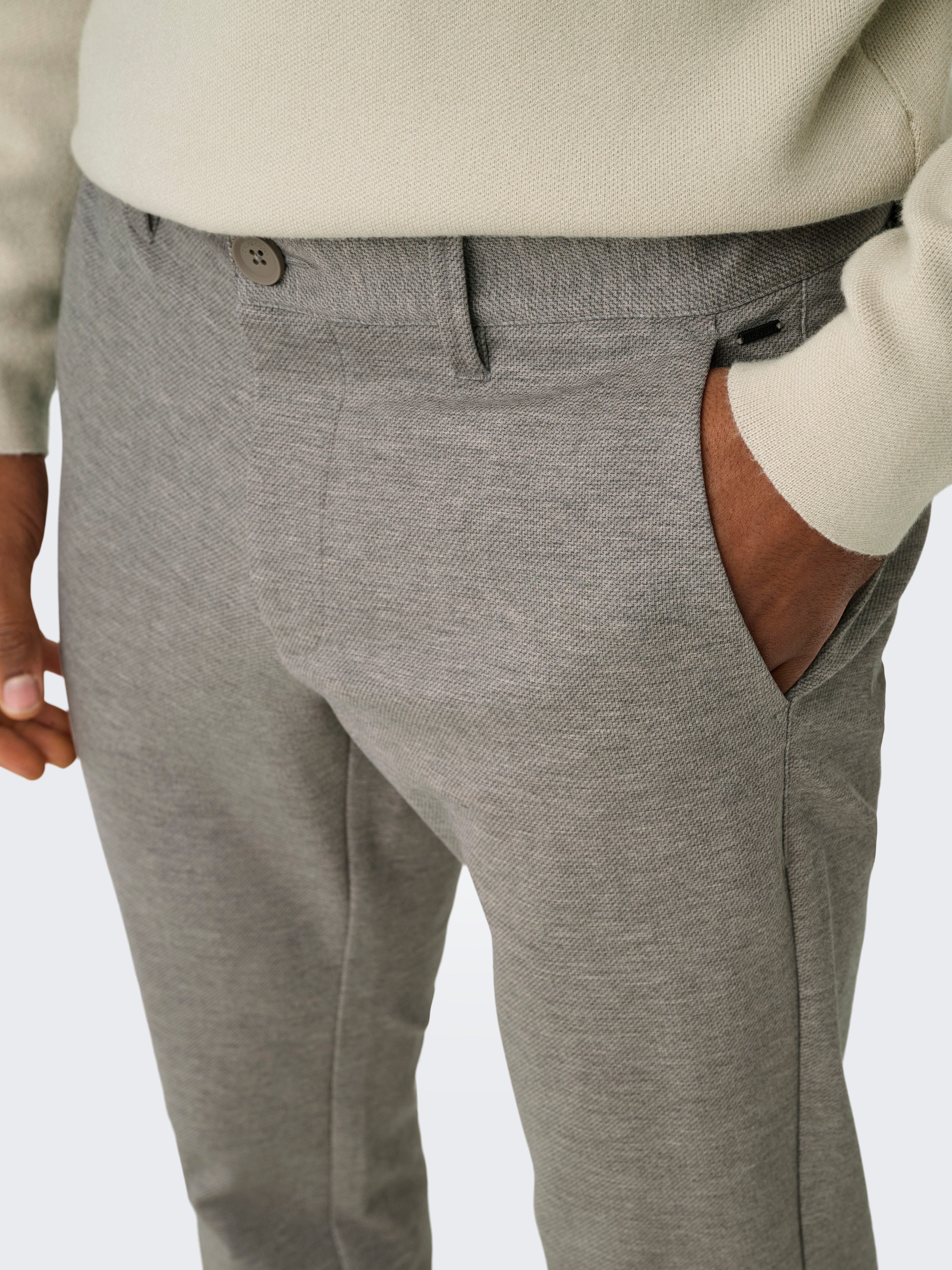 ONLY & SONS Stoffen broek ONSMARK SLIM DITSY 020934 PANT NOOS