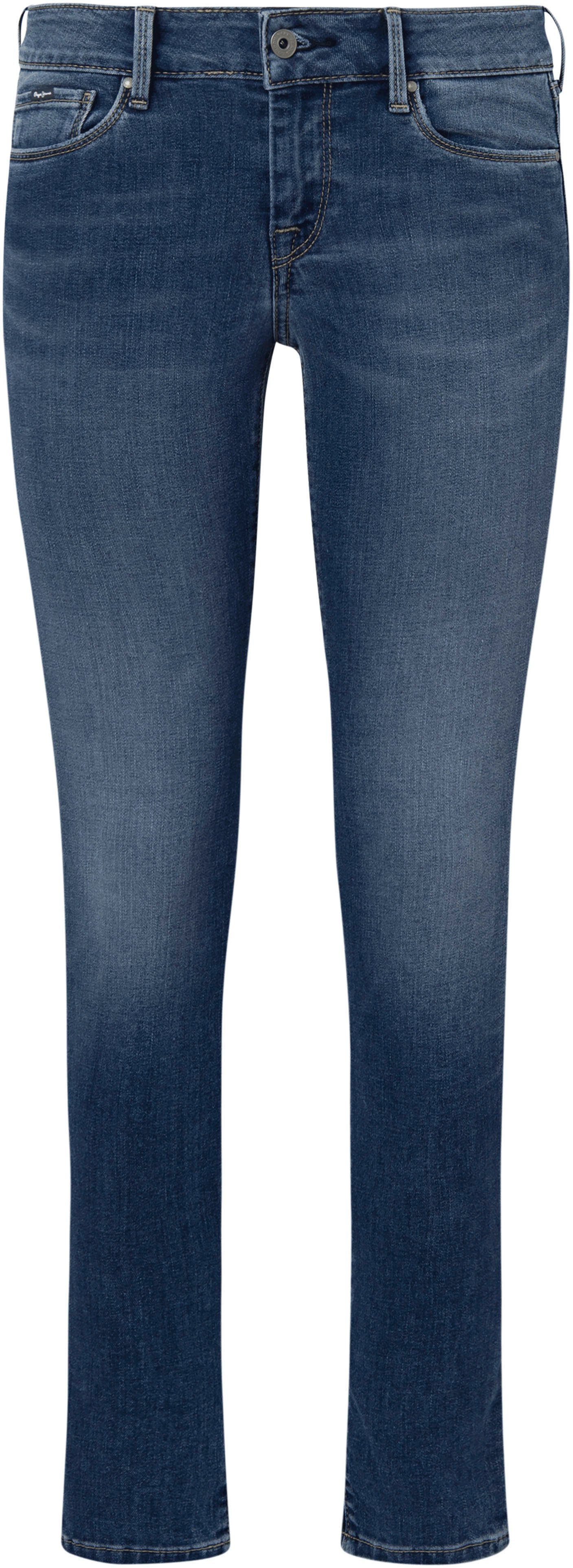 Pepe Jeans Skinny fit jeans SOHO in 5-pocketsstijl met 1-knoop en stretchaandeel