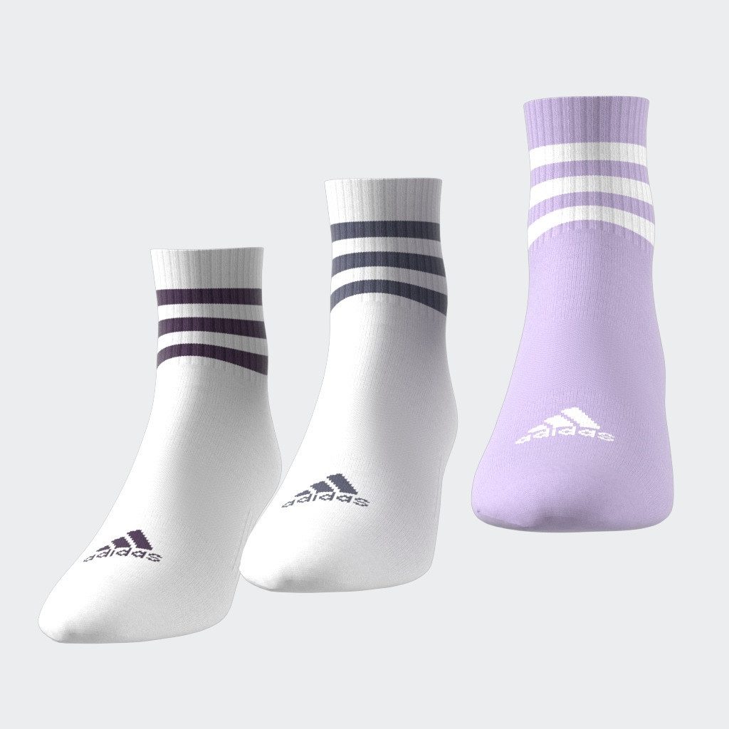 adidas Performance Functionele sokken 3 STRIPES CUSHIONED SPORTSWEAR MIDCUT SOKKEN, 3 PAAR (3 paar)