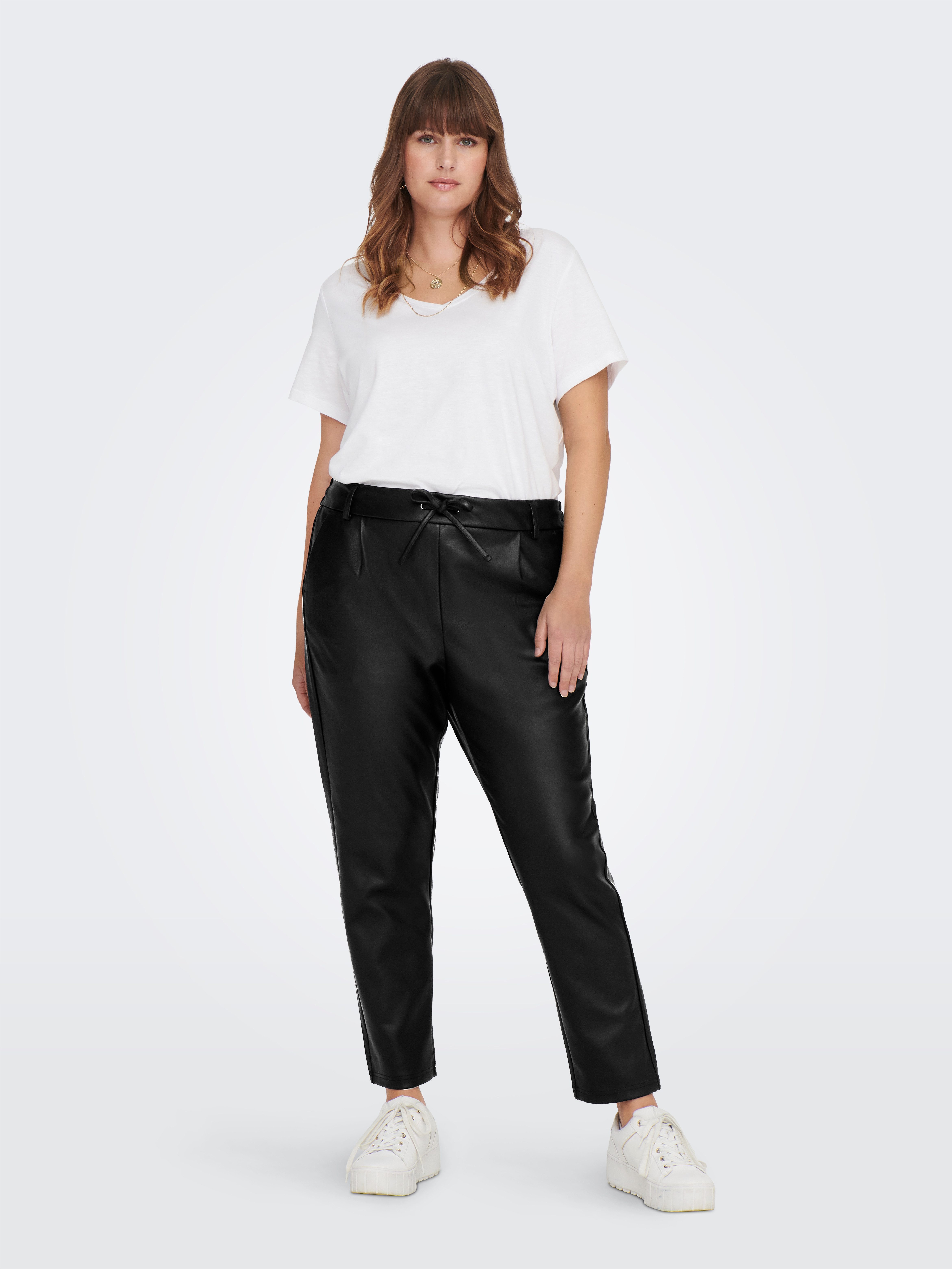 ONLY CARMAKOMA Imitatieleren broek