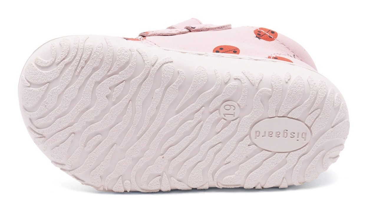 Bisgaard Babyschoentjes Barefoot hale v Breedte: normaal , blote voeten schoen met verwisselbare binnenzool, maat sjabloon te downloaden