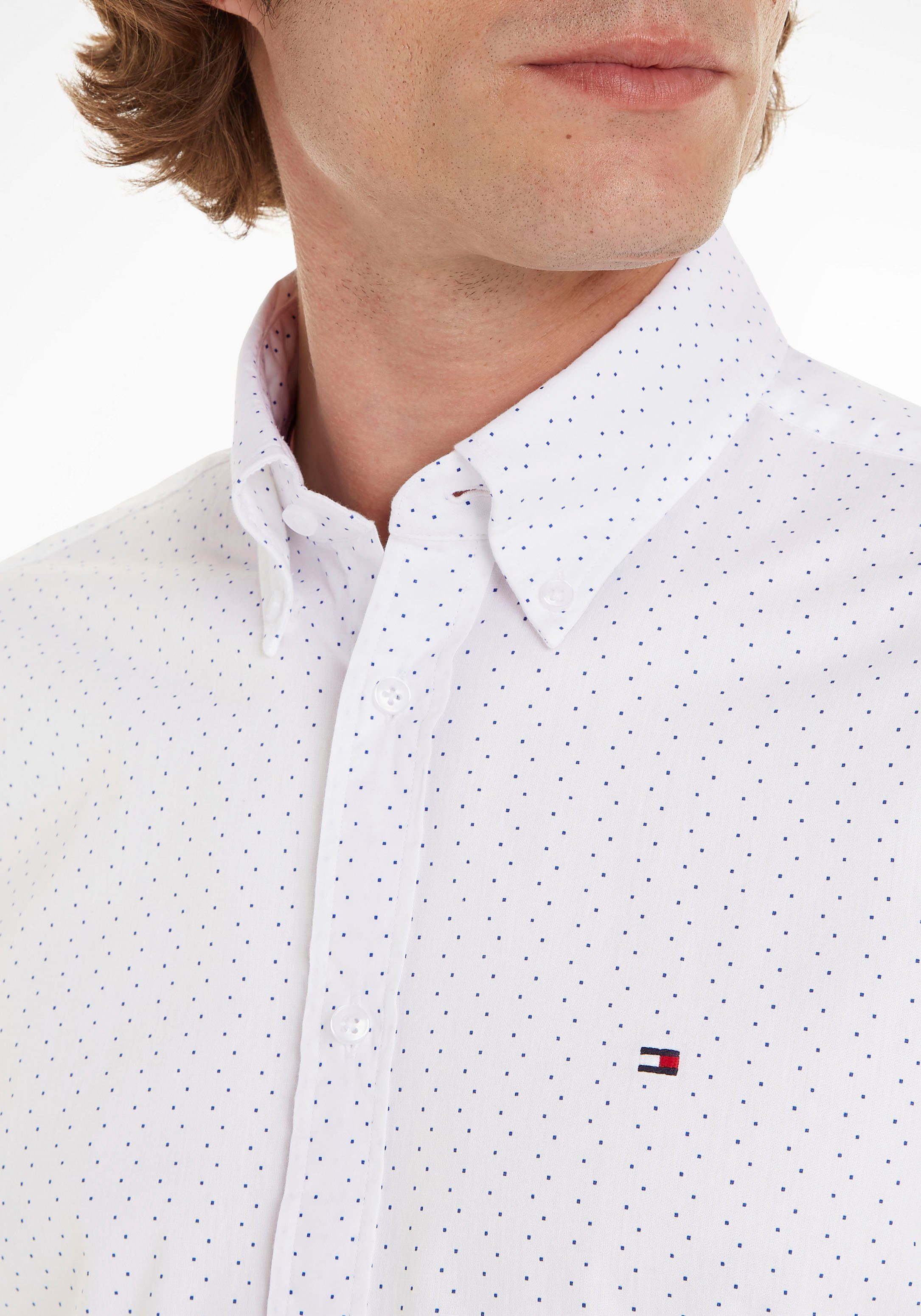 Tommy Hilfiger TAILORED Businessoverhemd CL-W DOT PRINT SF SHIRT