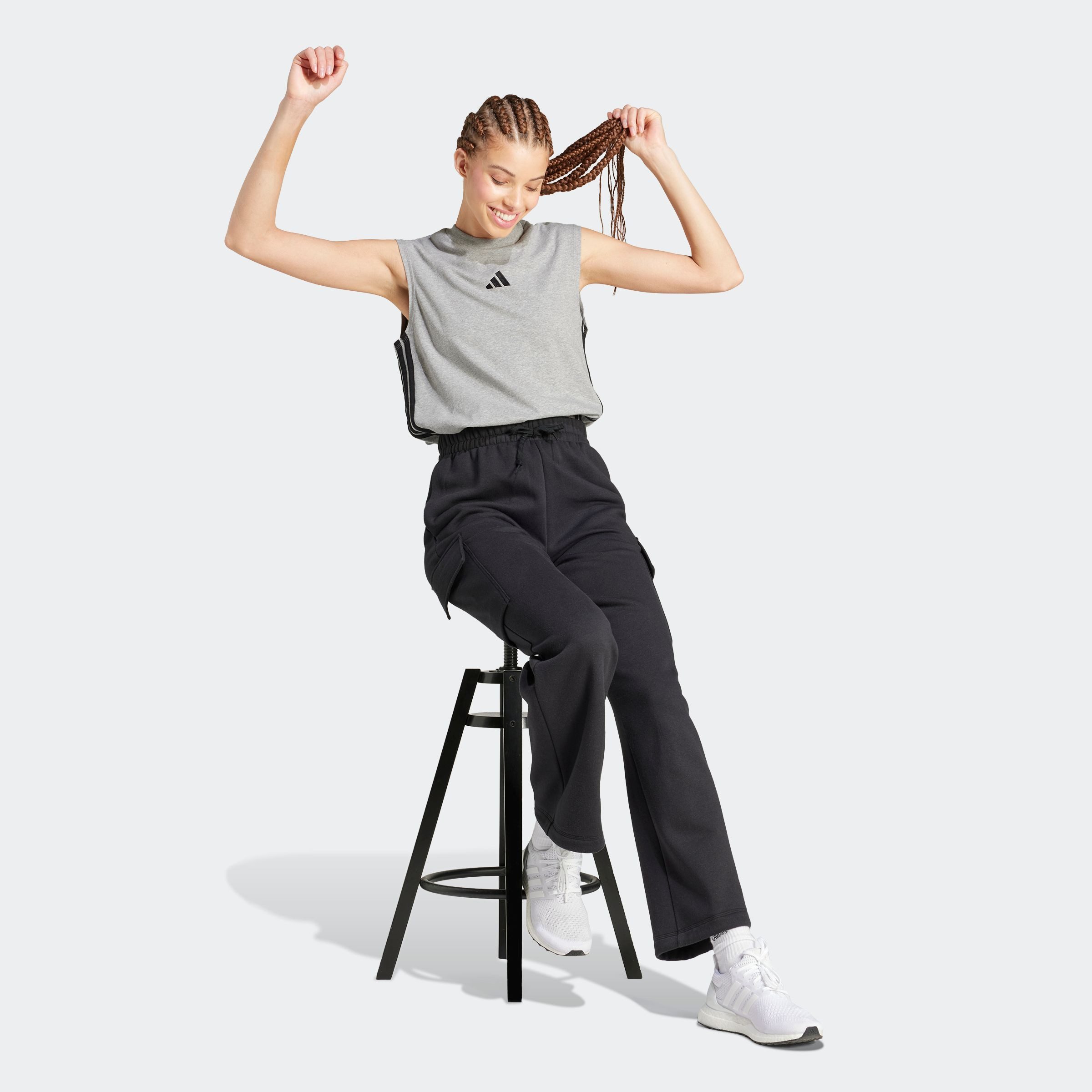 adidas Sportswear Sportbroek W LIN FL CARGO (1-delig)