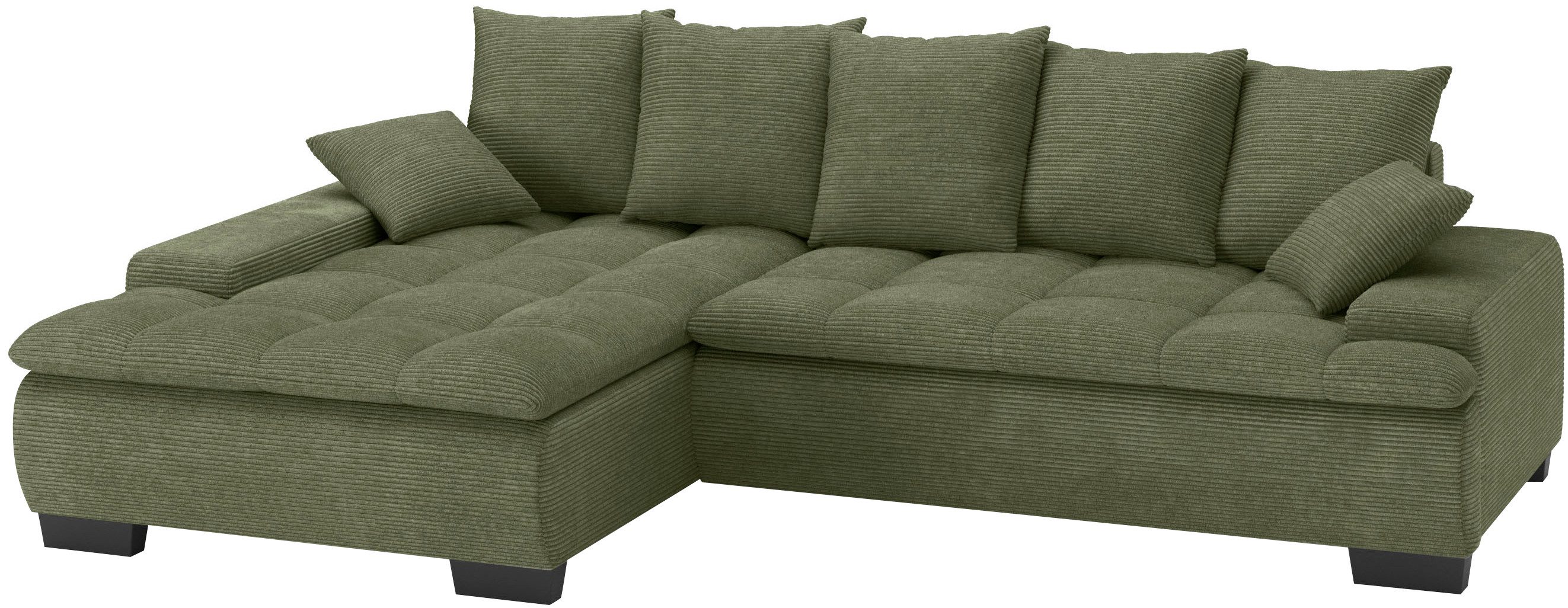 Mr. Couch Hoekbank Haiti II, L-vorm Optioneel met koudschuim, bed, bedlade groen, hoekbanken