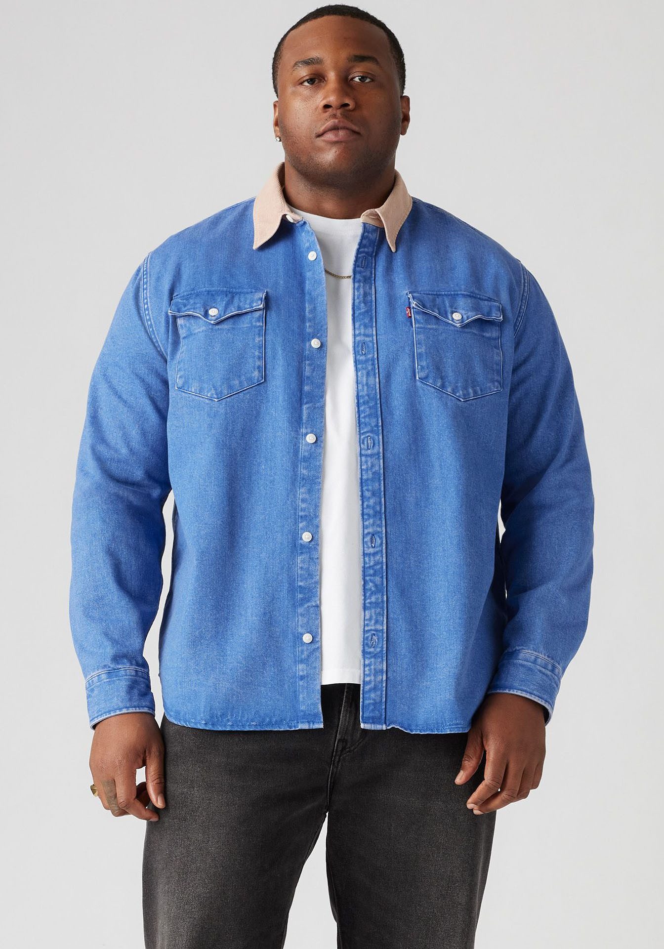 Levi's® Plus Jeans overhemd BIG RELAXED FIT WESTERN