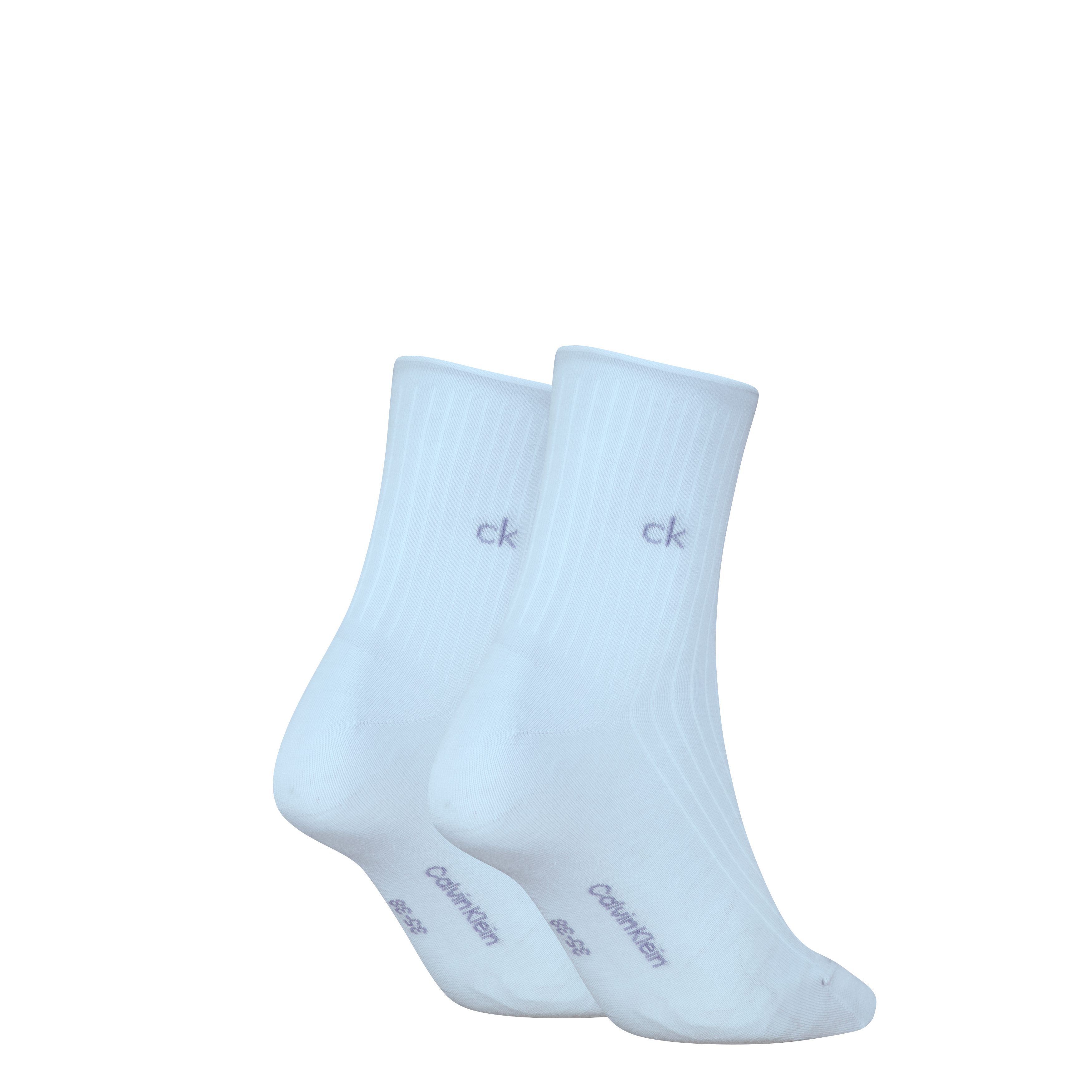 Calvin Klein Jeans Sokken CK WOMEN SHORT SOCK 2P ROLL TOP (2 paar)