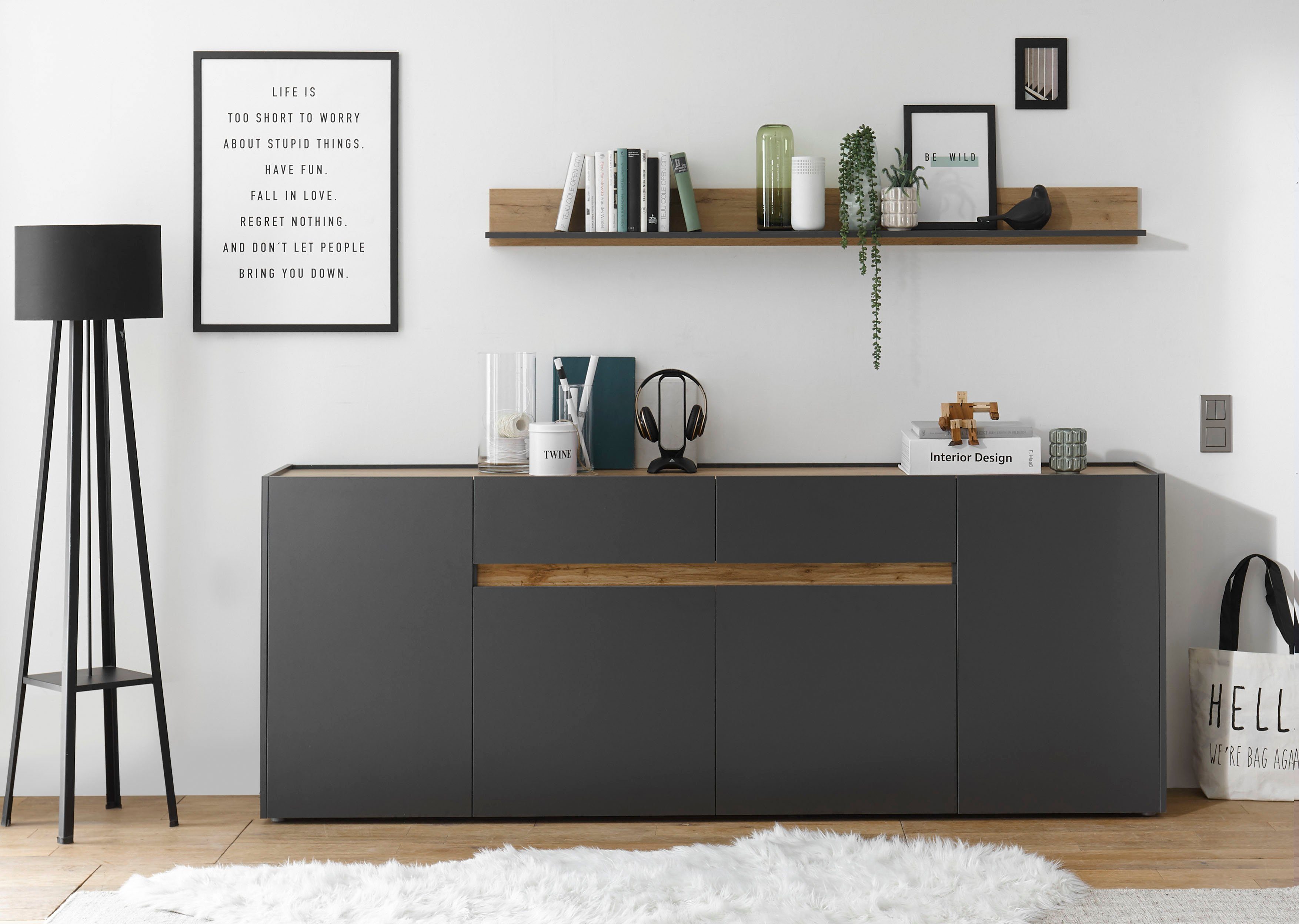 INOSIGN Dressoir City/Giron Breedte ca. 224 cm