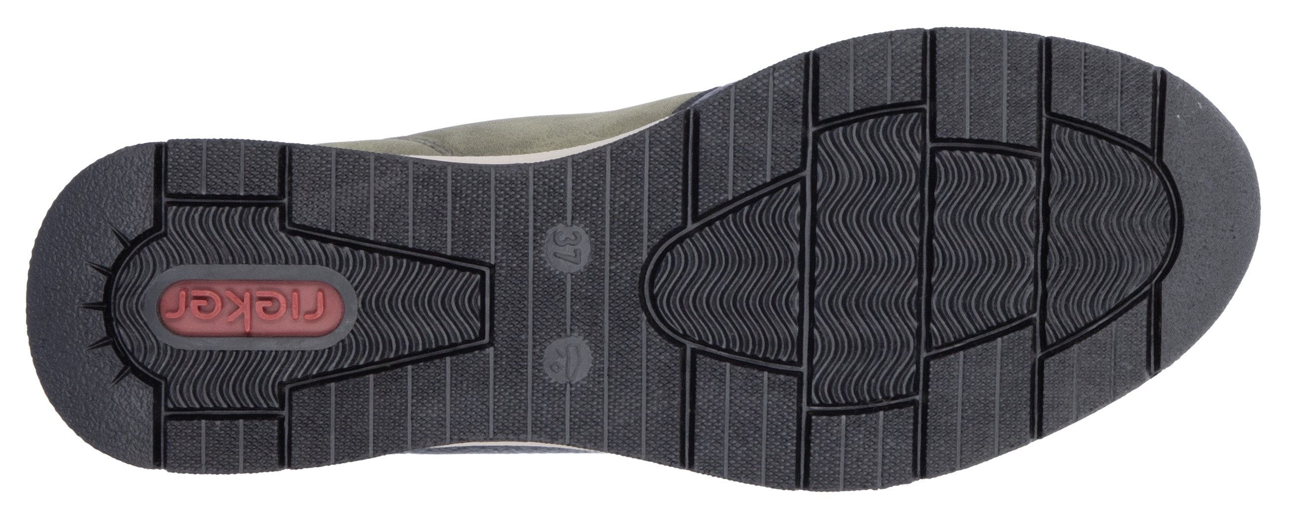 Rieker Sneakers , vrijetijdsschoen, high top sneaker, enkellaars met modieuze loopzool