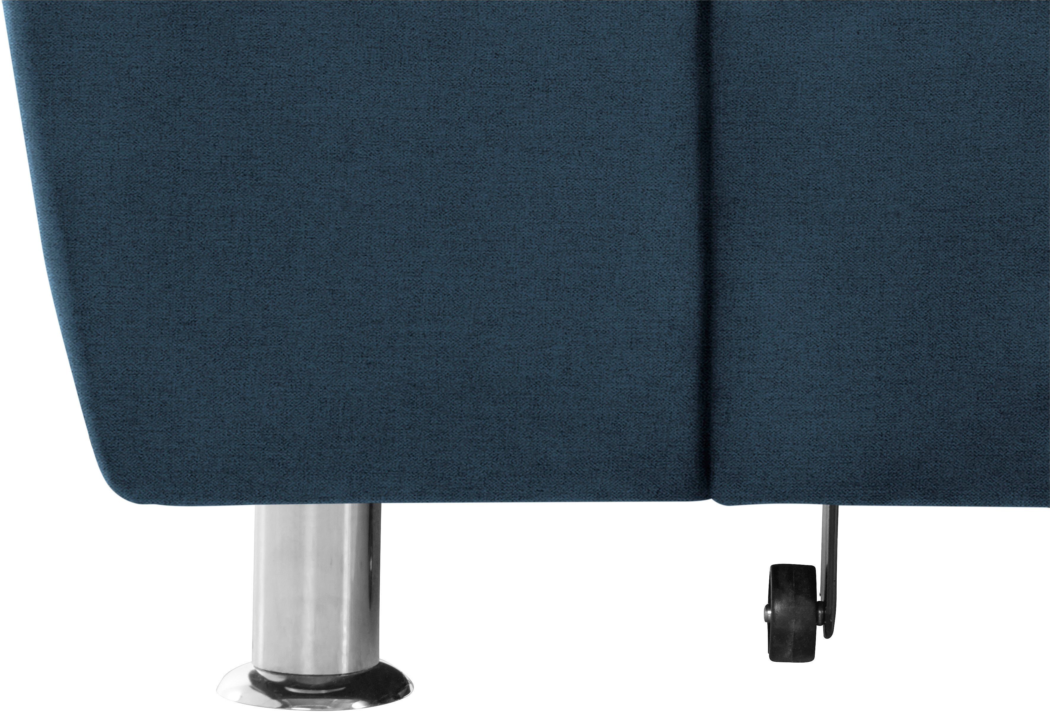 DOMO collection Hoekbank Franzi, tijdloos en elegant, moderne zittingstikking, L-Vorm