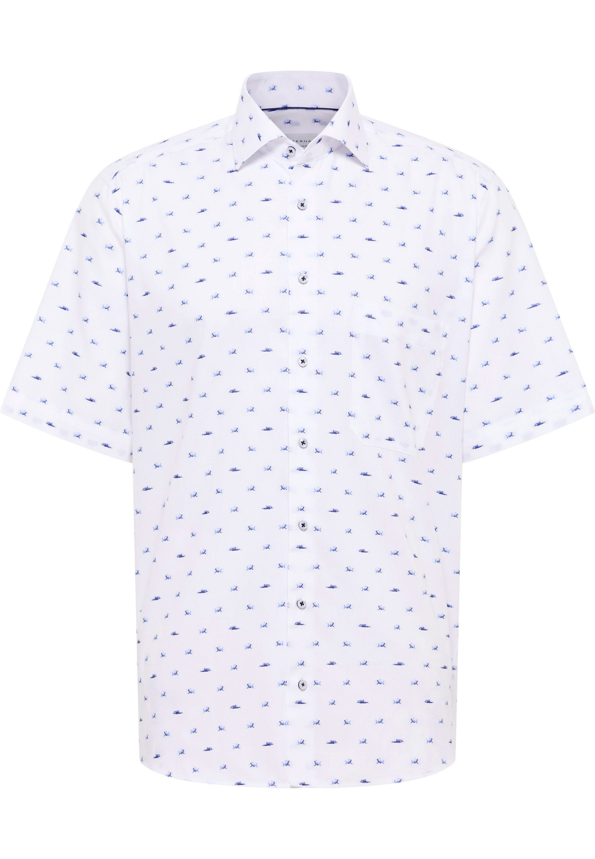 Eterna Overhemd met korte mouwen Comfort fit NON IRON (strijkvrij)