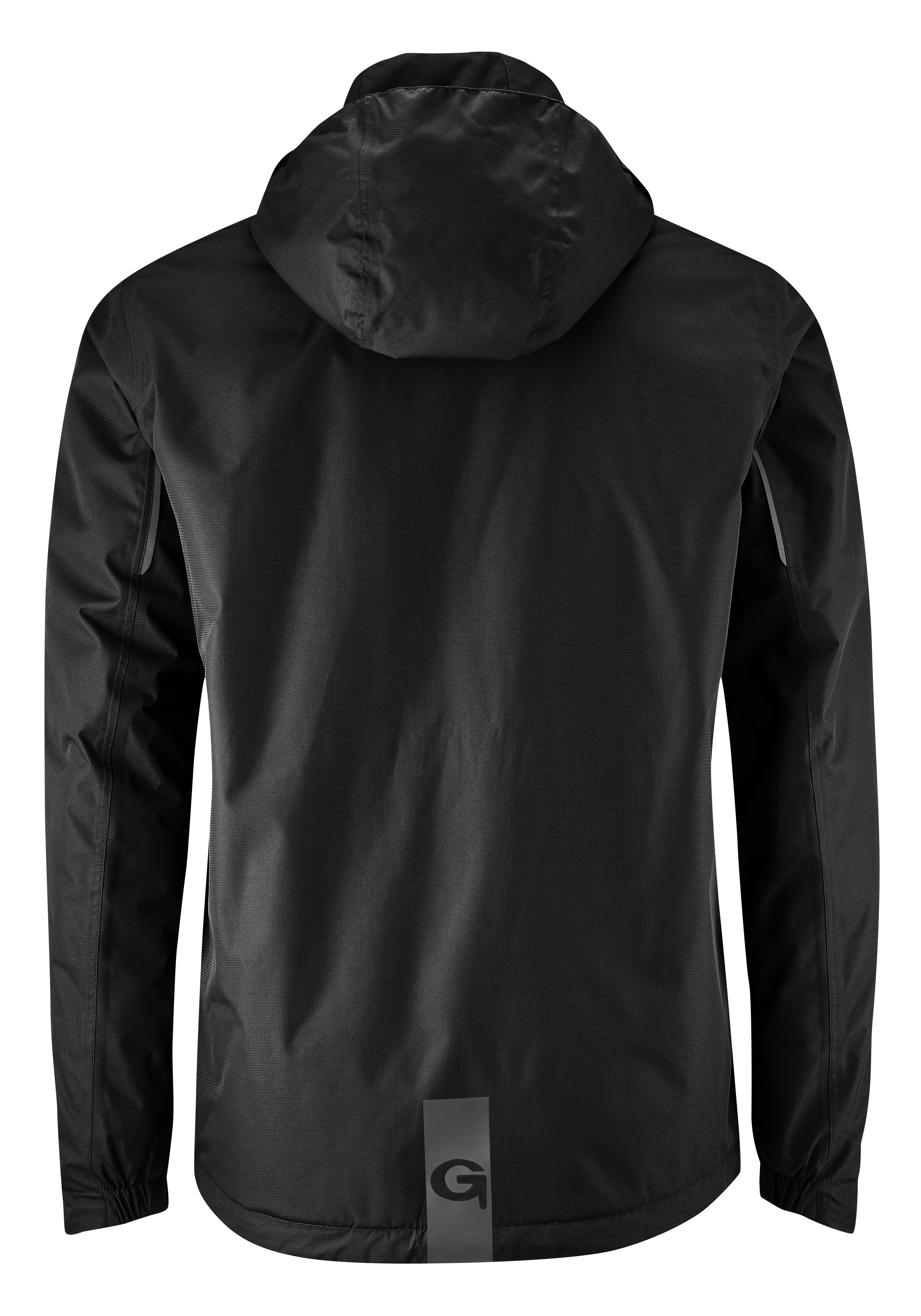 Gonso Fietsjack Save Jacket Therm M Herenregenjack wind- en waterdicht, fietsjack met capuchon
