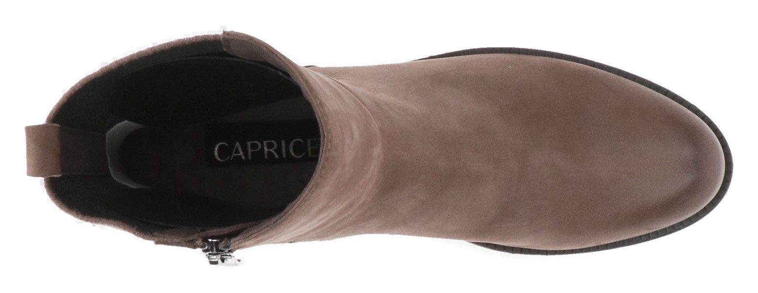 Caprice Chelsea-boots hakken, enkellaars, comfort schoen met brede stretchinzet