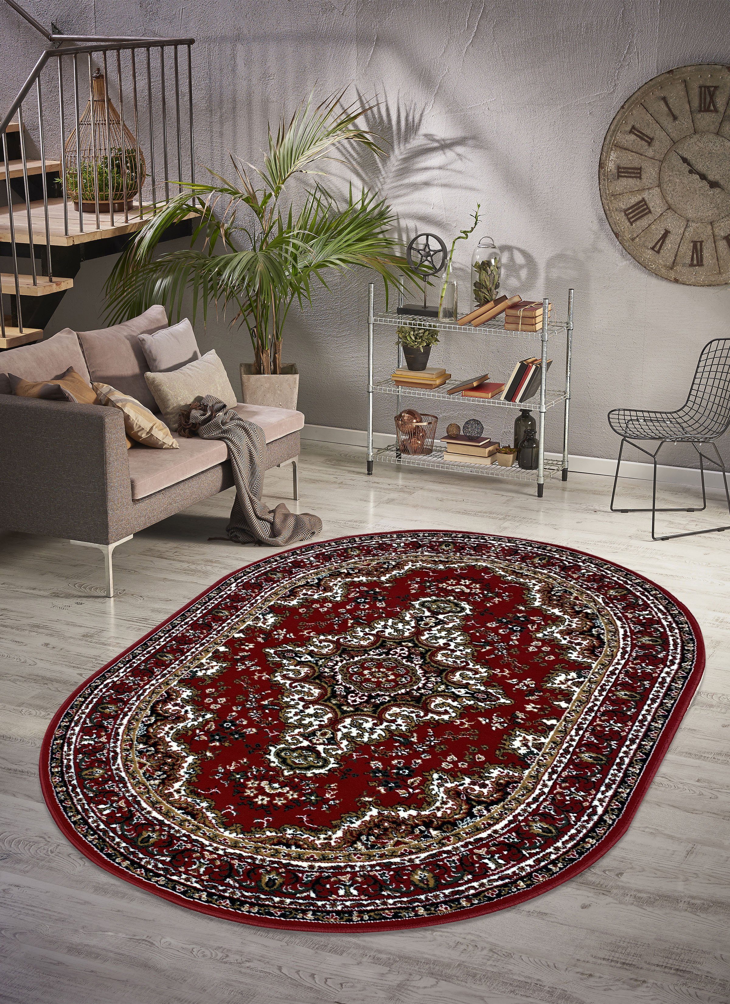 my home Vloerkleed Oriental, Made in Belgium Oriënt-look, met randdessin, korte pool, gemakkelijk in onderhoud, elegant
