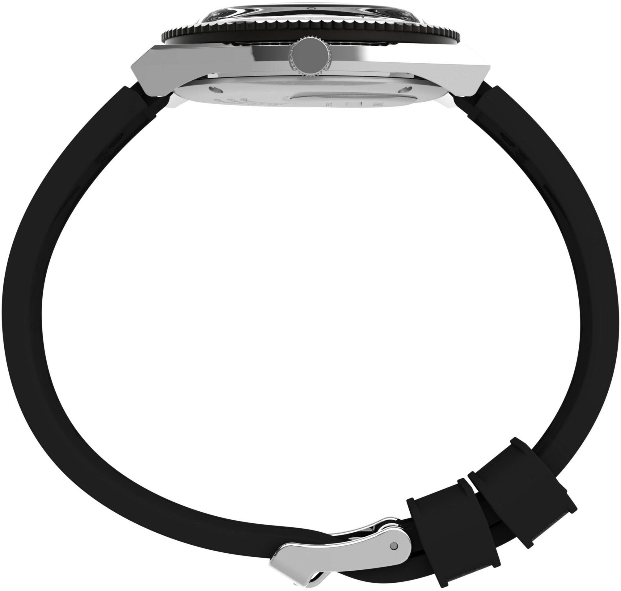 Timex Kwartshorloge DIVER INSPIRED Polshorloge, herenhorloge, datum, glow-in-the-dark wijzers, siliconen armband