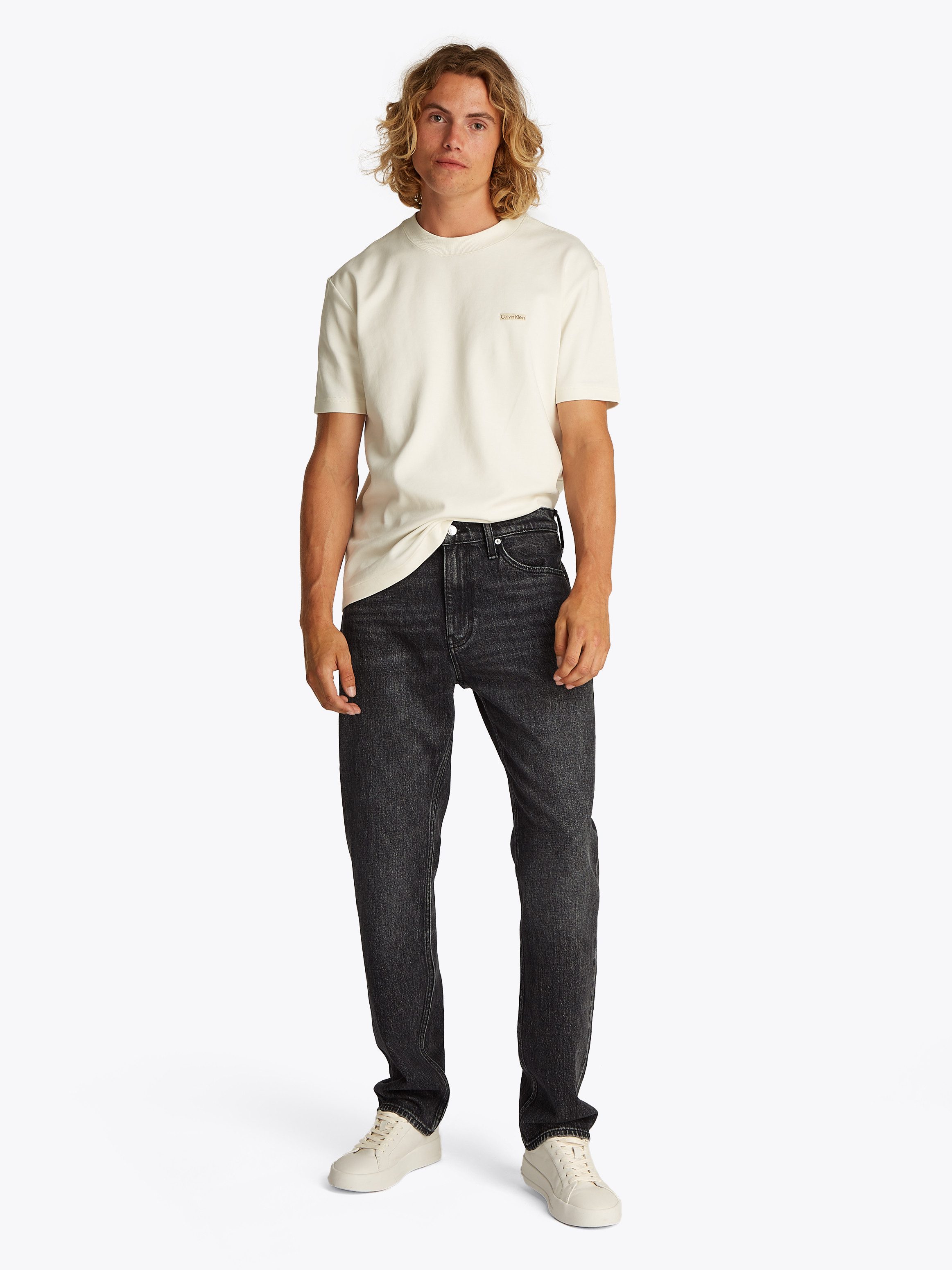 TOMMY JEANS Regular fit jeans RYAN RGLR STRGHT met gestempeld logo
