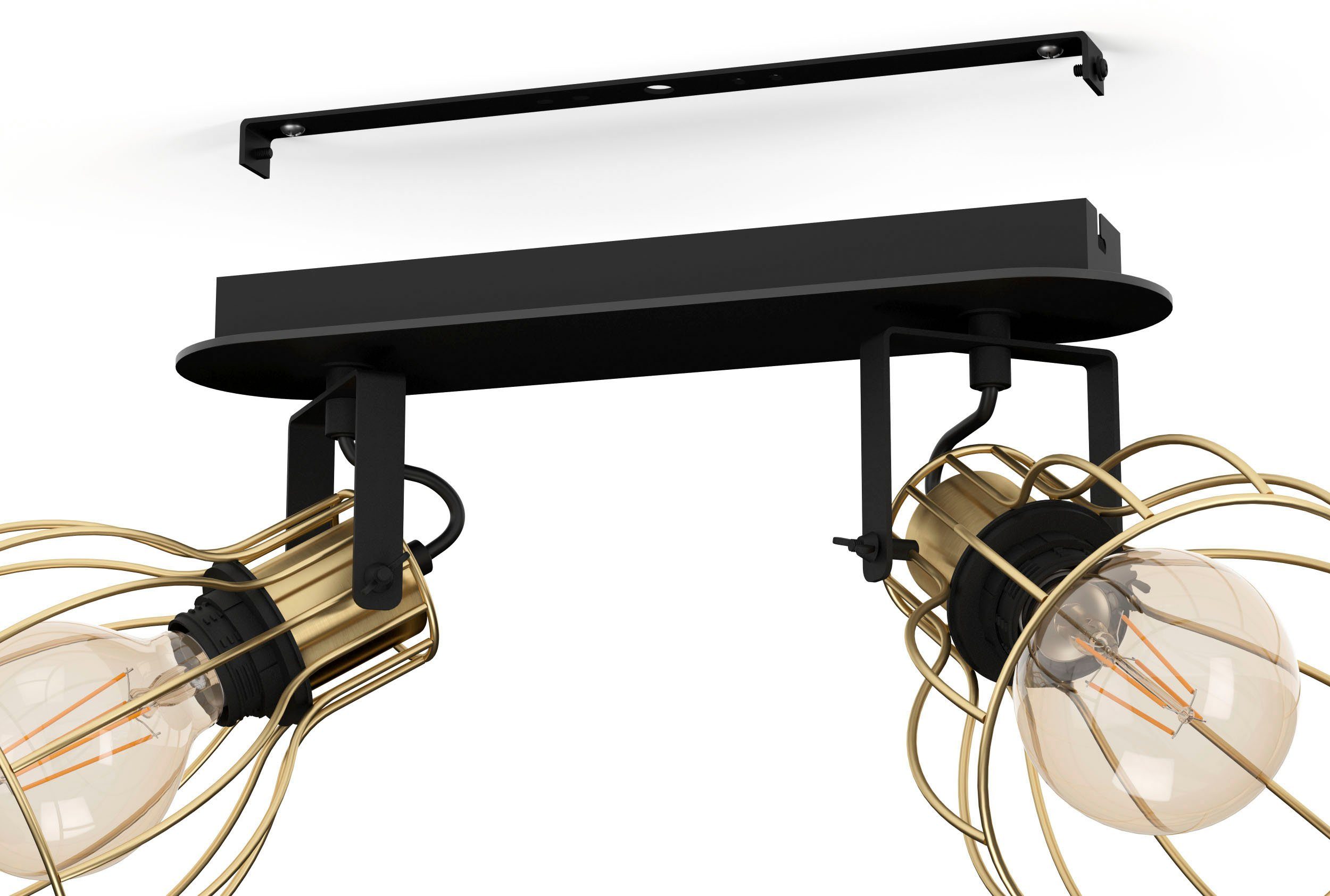 EGLO Plafondspot SAMBATELLO Plafondlamp, lamp plafond, plafondlamp, plafondspot met E27 fitting (1 stuk)