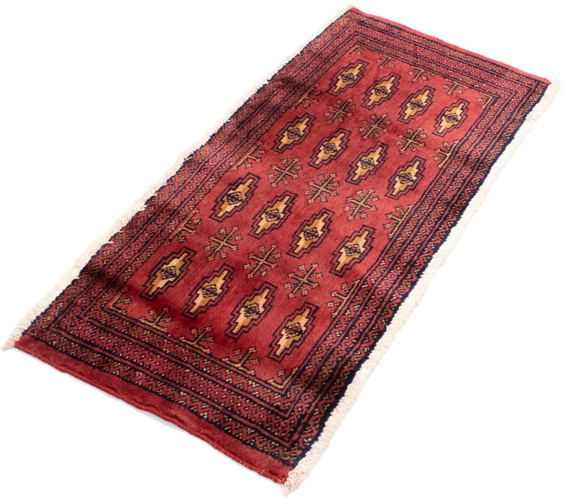 morgenland Wollen kleed Turkaman vloerkleed met de hand geknoopt rood