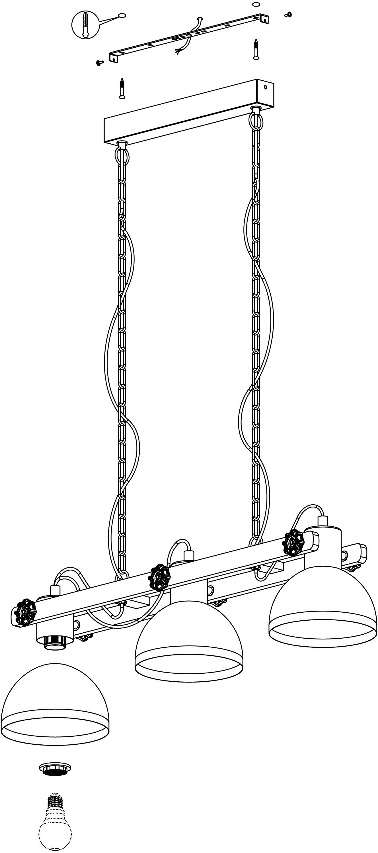 EGLO Hanglamp LUBENHAM Hanglicht, hanglamp