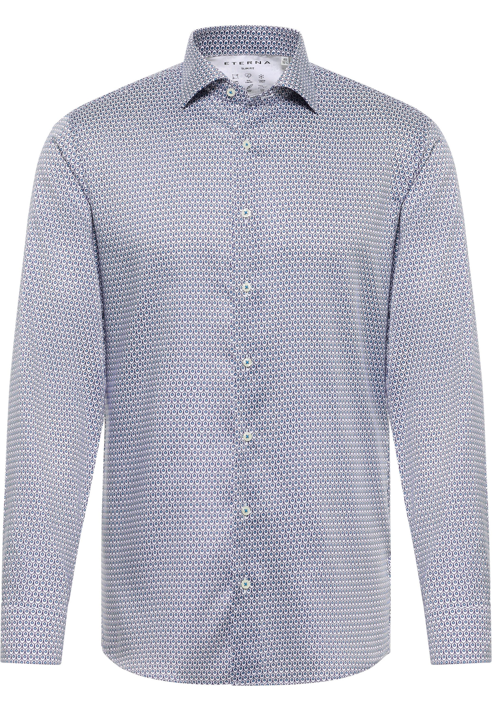 Eterna Overhemd met lange mouwen Slim fit EASY IRON (gemakkelijk te strijken)