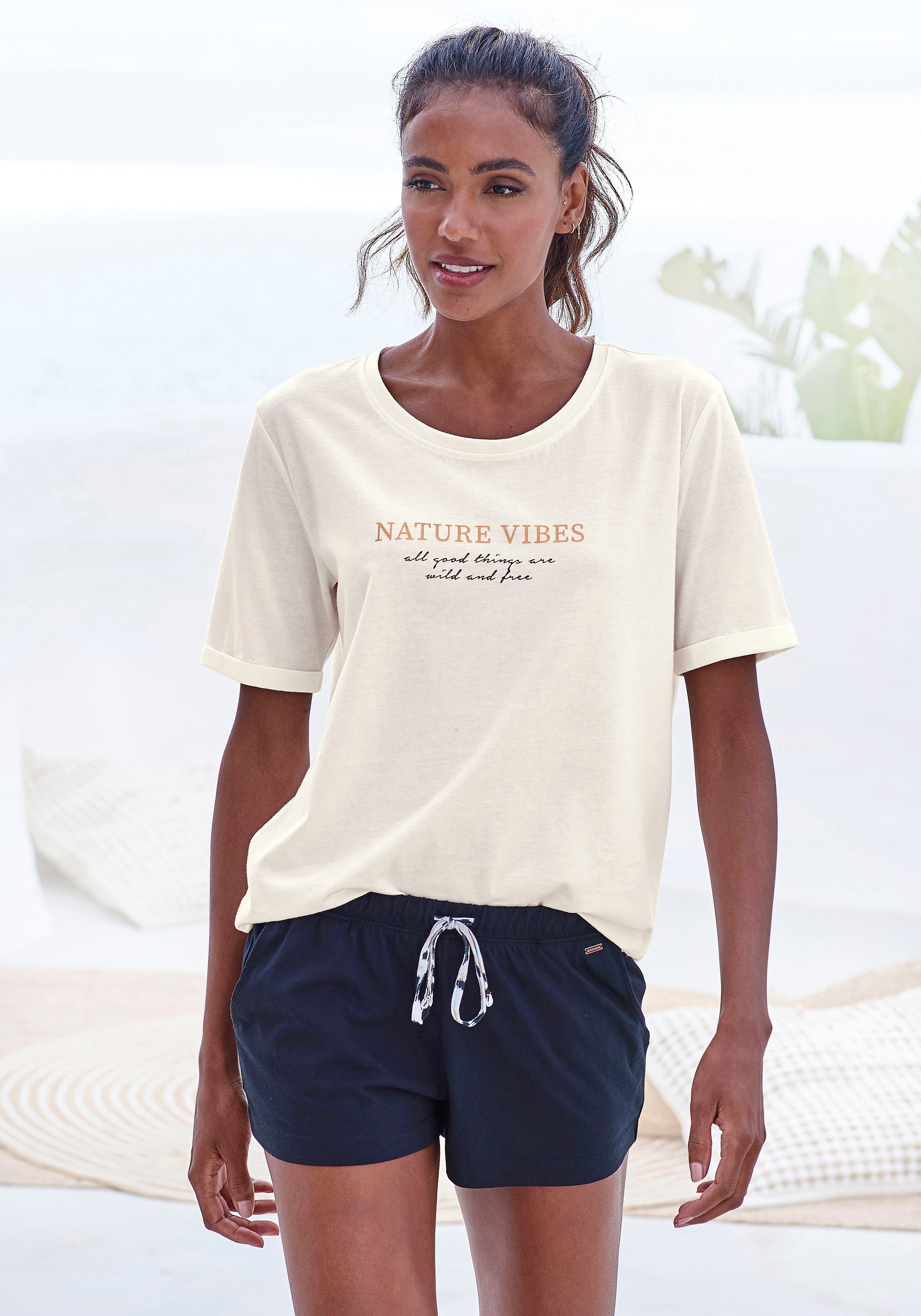 Lascana Pyjama top in een zachte kwaliteit