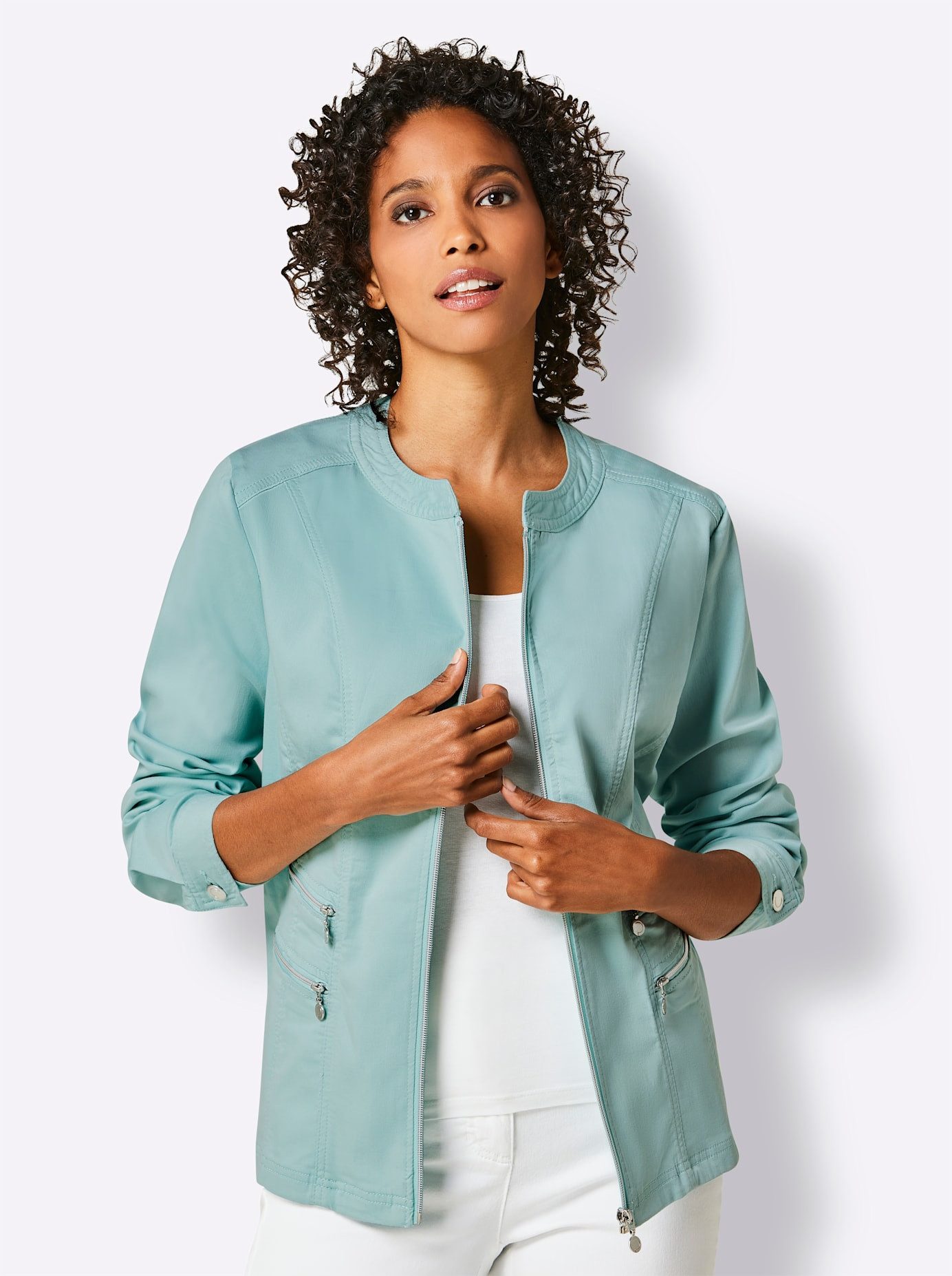 CREATION L PREMIUM Jeansblazer Katoen-lyocell jeans-blazer