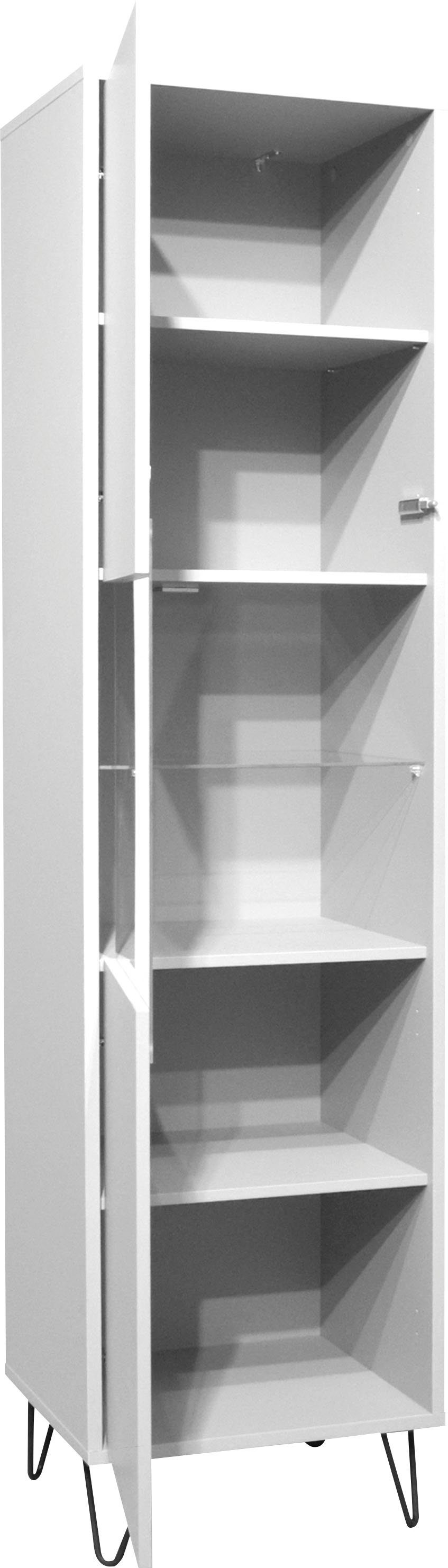 Mäusbacher Staande vitrinekast Bonnie TOPSELLER! Vitrine met verwisselbare deurafsluiting