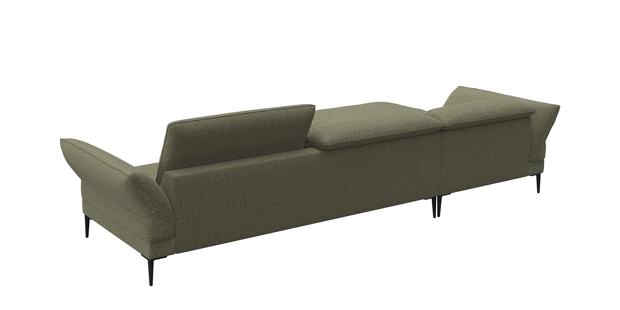 FLEXLUX Hoekbank Salino, functionele bank met recamiere, relaxbank, hoekbank Bank met arm- en hoofdeinde verstellingen, koudschuim & staalgolven