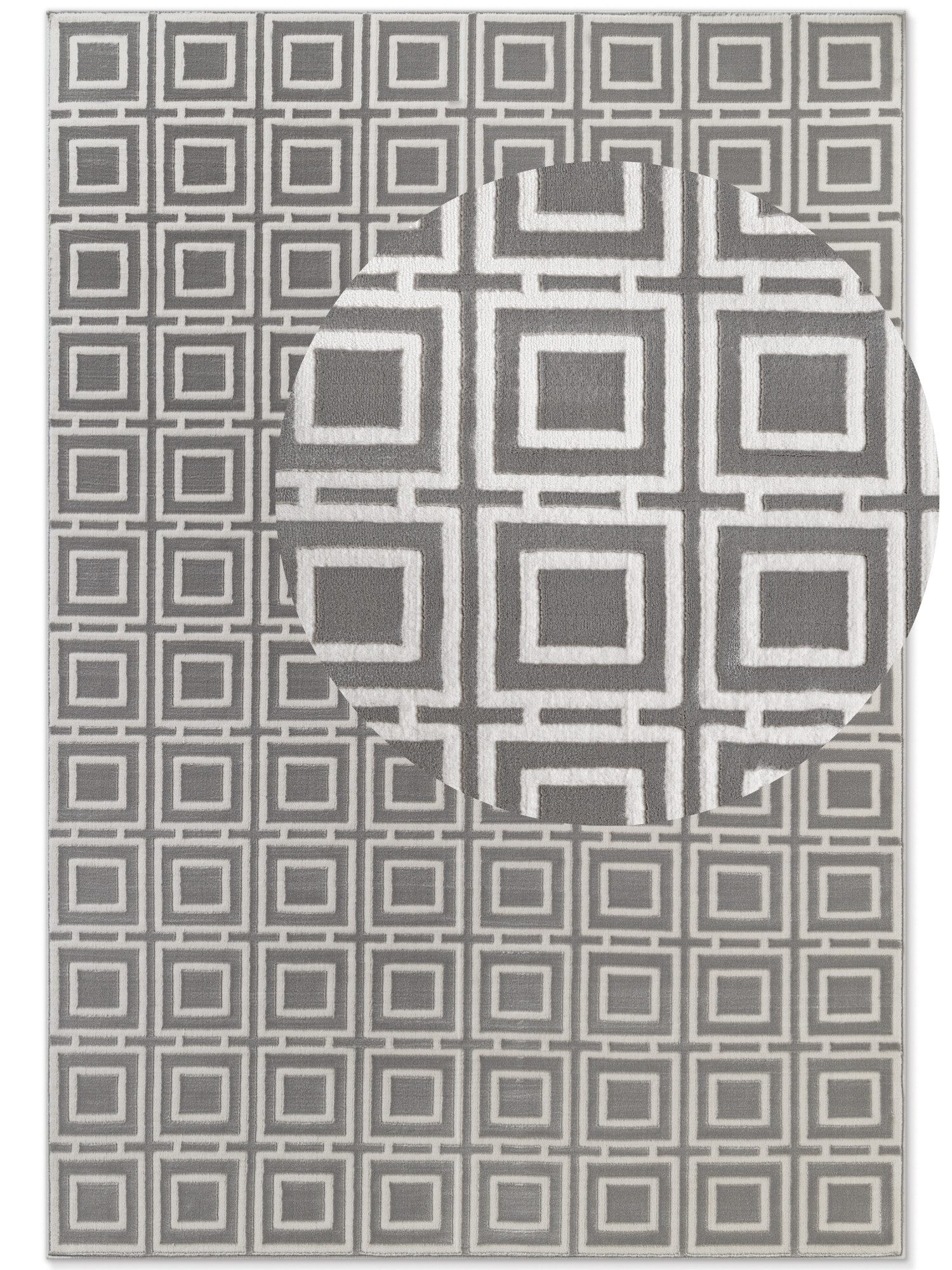 ELLE DECORATION Design-vloerkleed Howlite Woonkamer, slaapkamer, loper, hoog-laag effect, gang, glans
