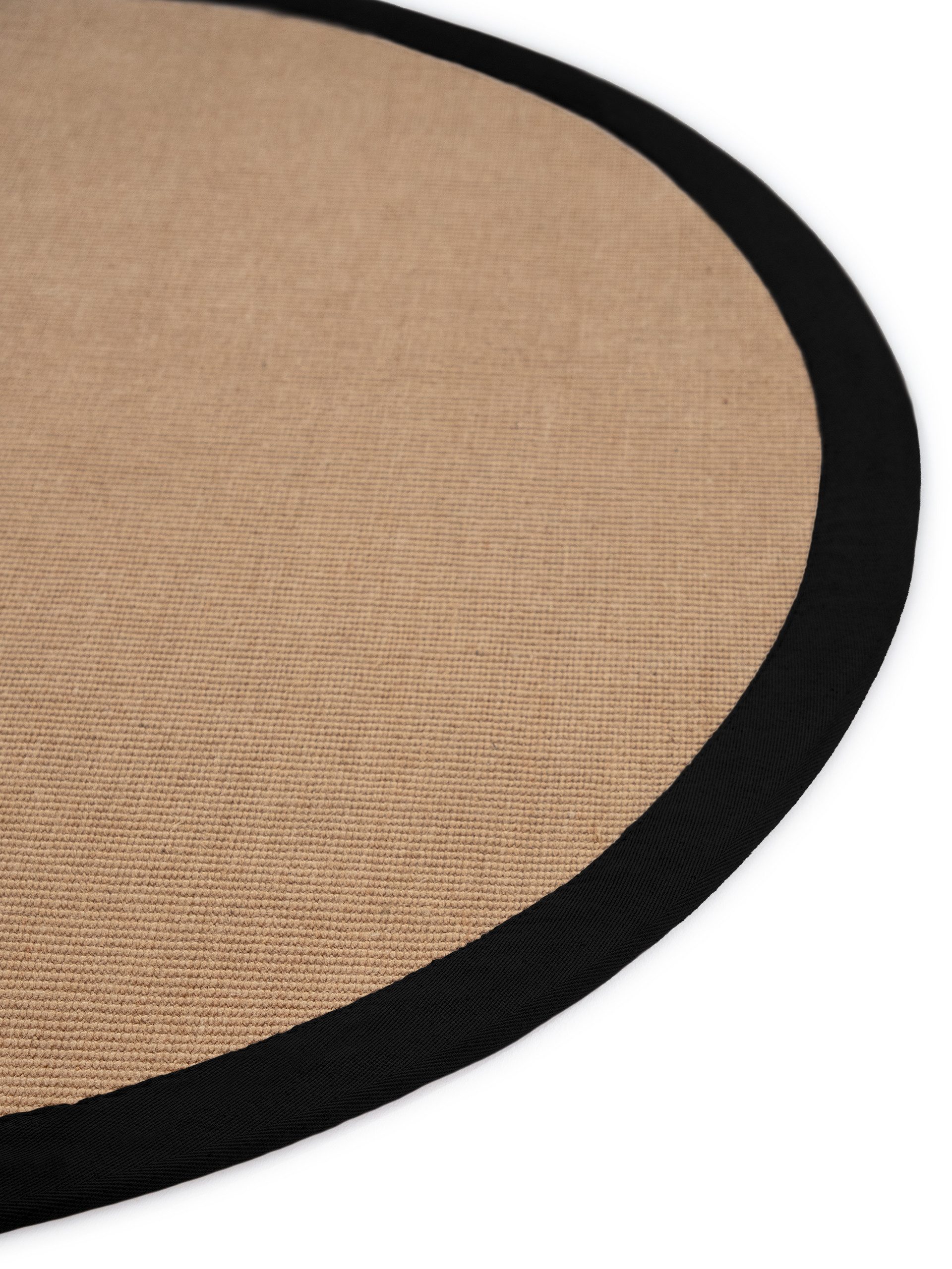 carpetfine Sisalkleed Sisal met gekleurd randdessin, antislip achterzijde
