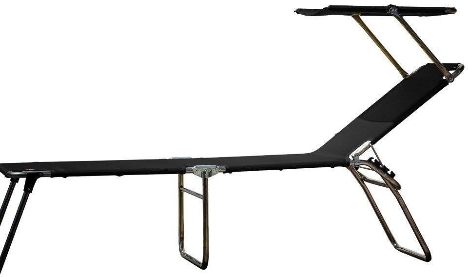 Relaxstoel Fiam amigo 40+ sun Ligbed met drie poten met zonnedak