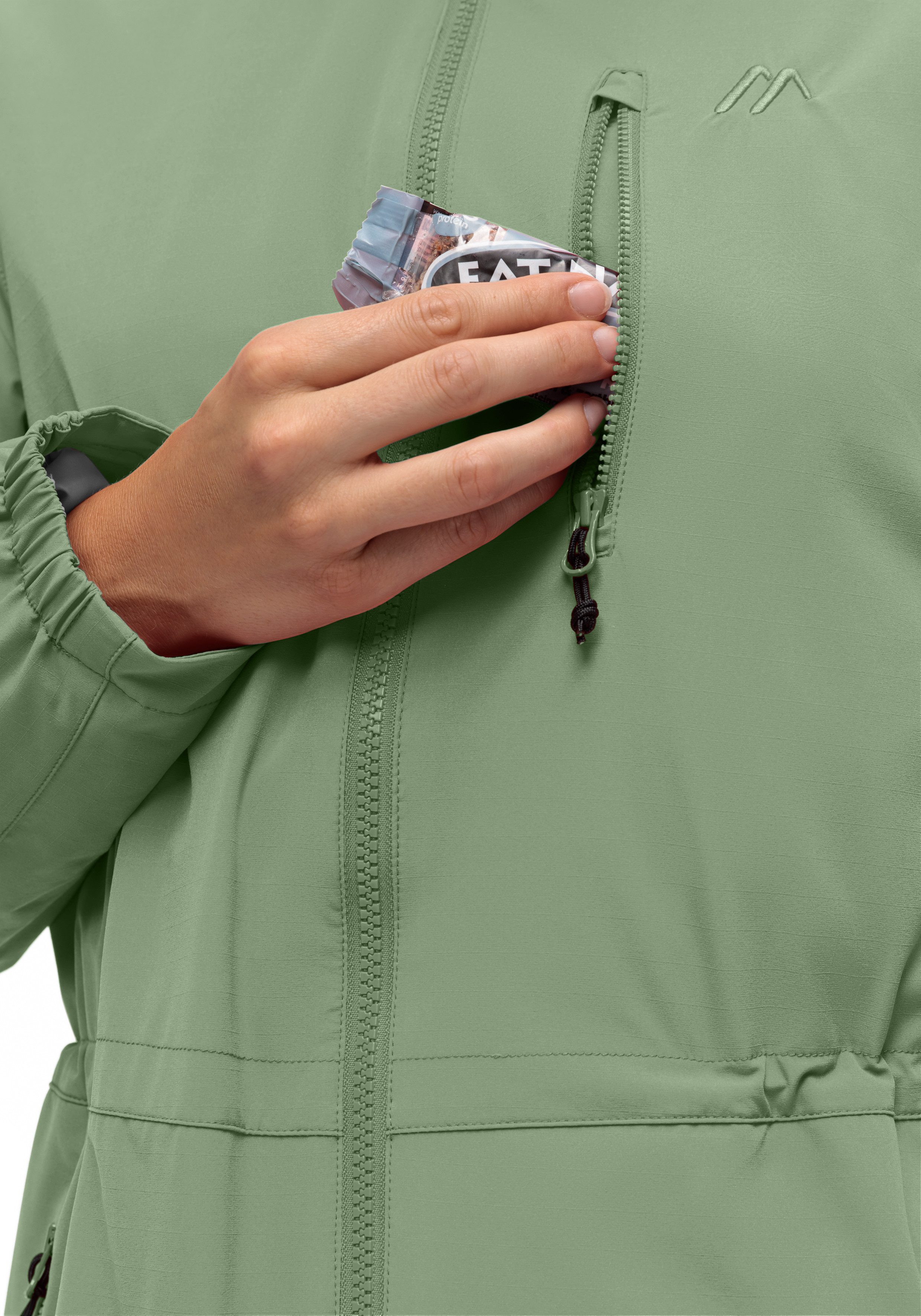 Maier Sports Parka ArorA Loop W Dames jacke waterdicht, outdoorjacke, 3 buitenzakken + binnenzak