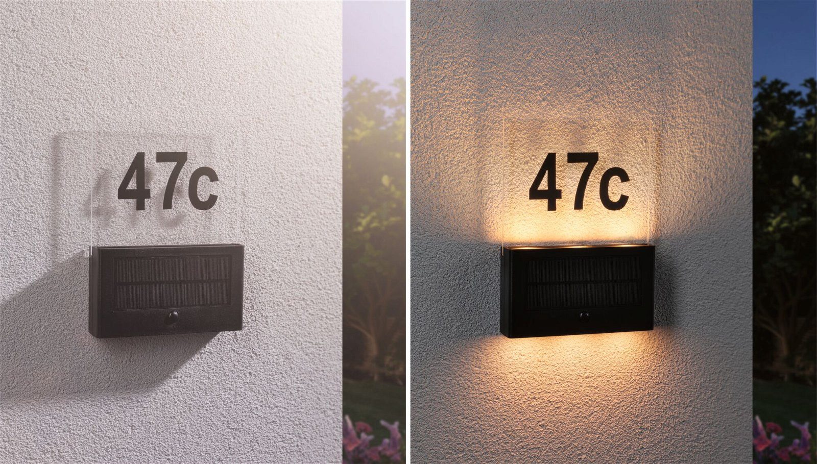 Paulmann Led-wandlamp voor buiten Solar Huisnummerlamp Neda IP44 2200K 18lm Antraciet (1 stuk)