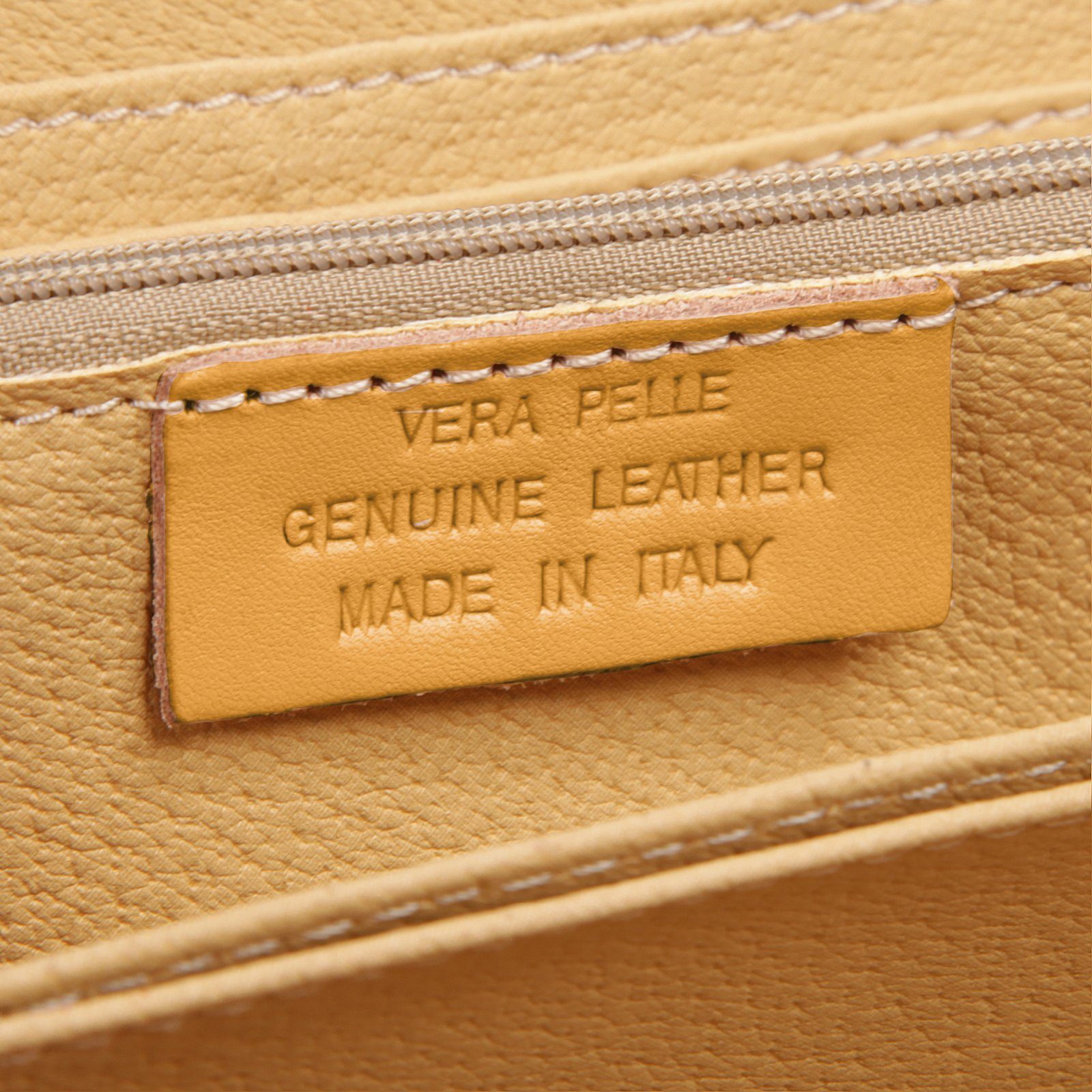 Cluty Portemonnee echt leer, made in italy