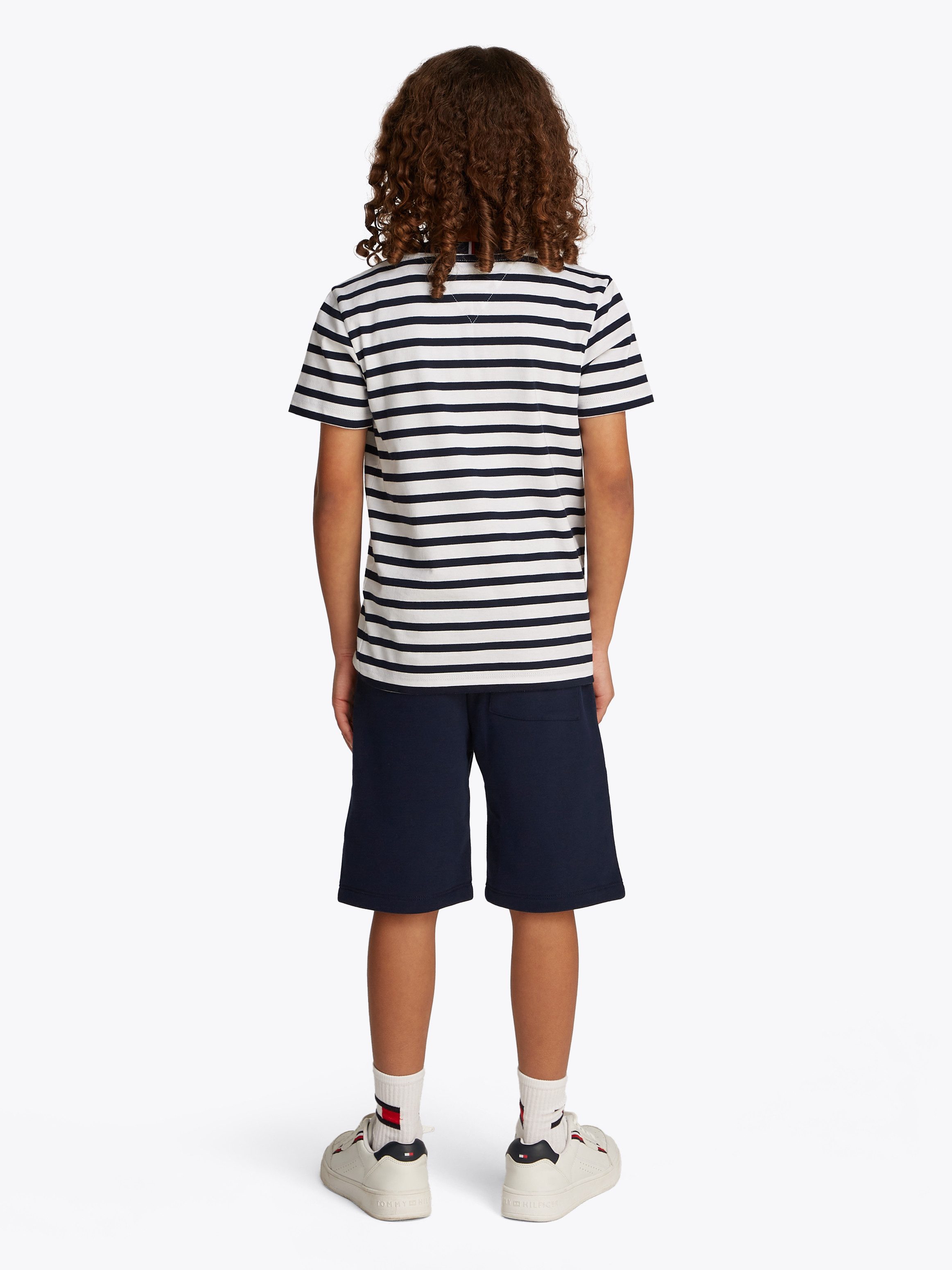 Tommy Hilfiger T-shirt short ESSENTIAL SET met een logo-opschrift (set, 2-delig, 2 stuks)