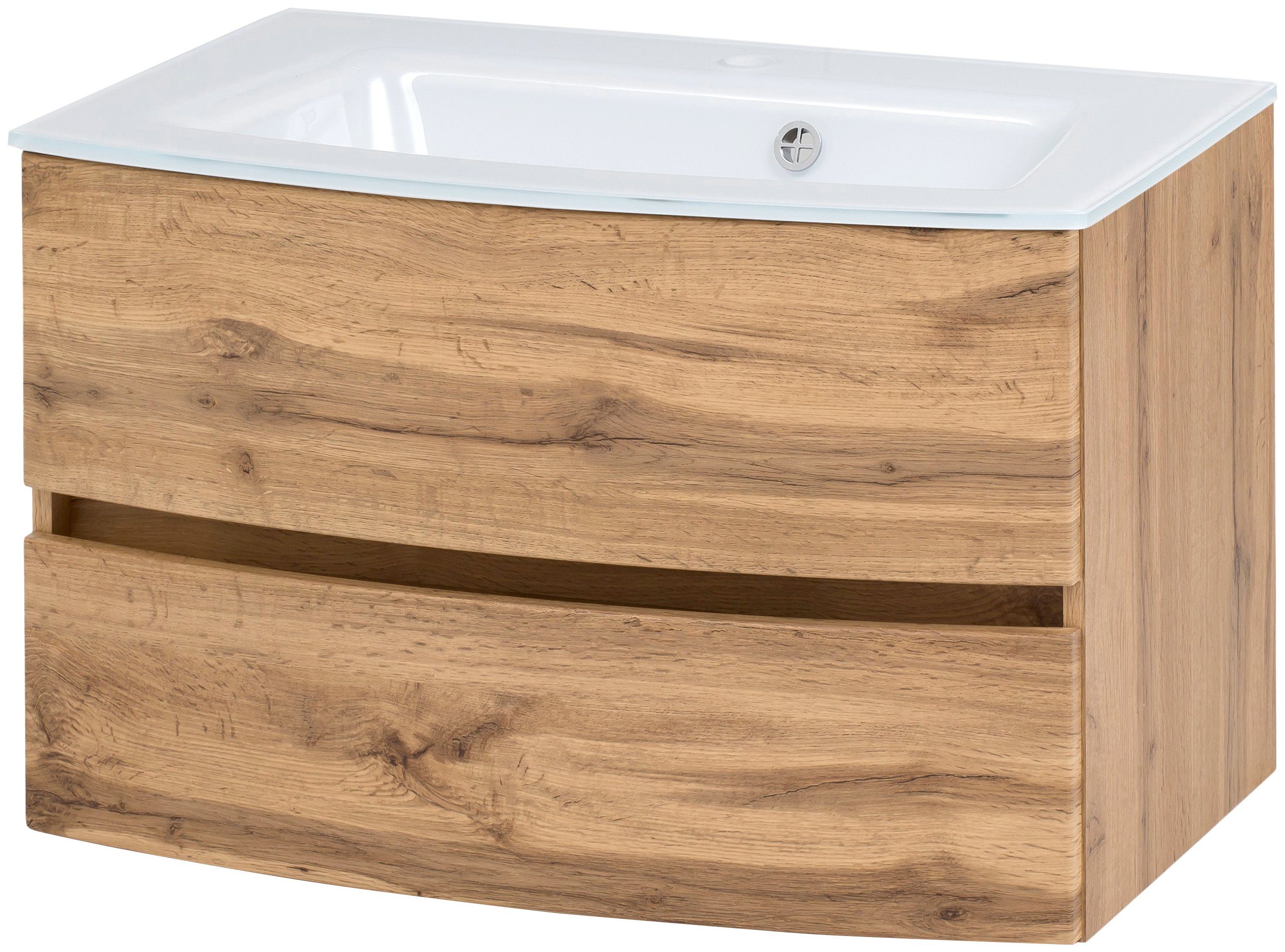 welltime Wastafelonderkast Kaunas Breedte 80 cm, met soft-closetechniek functie wastafelmeubels beige