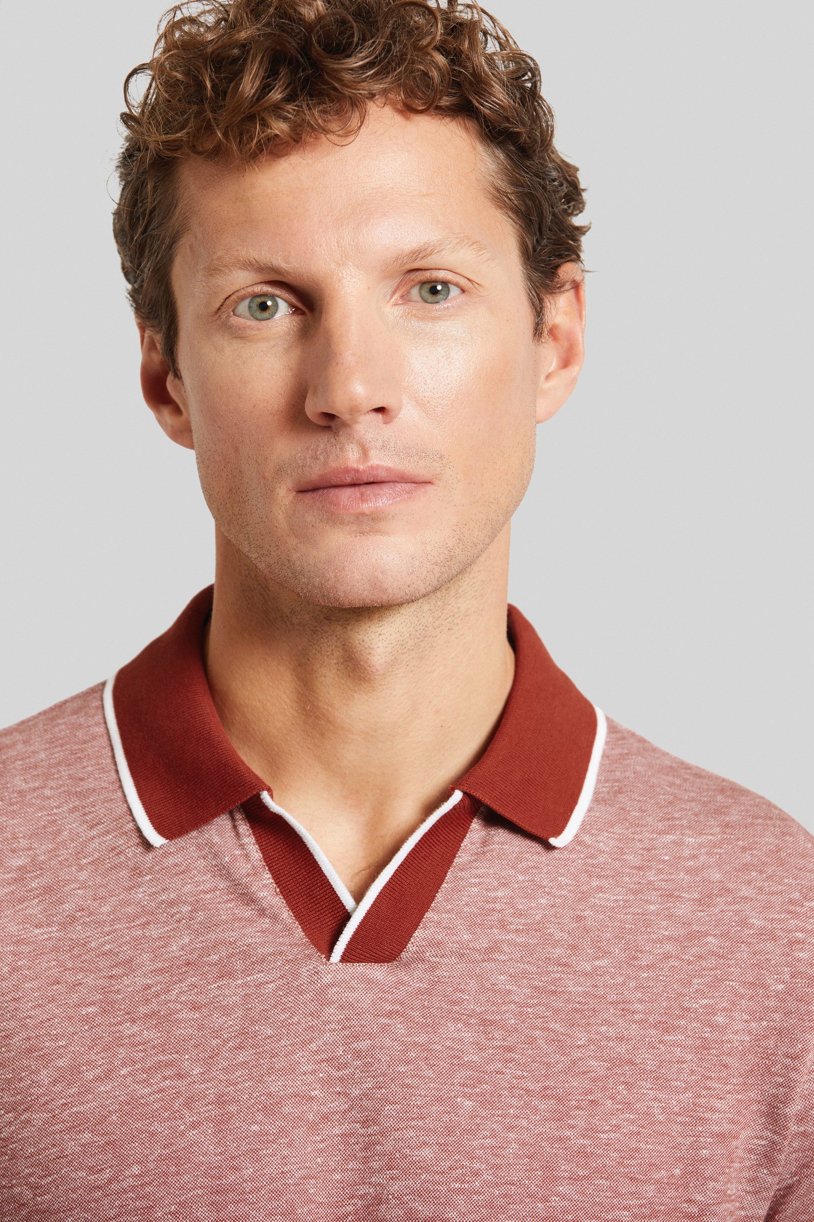 Bugatti Poloshirt met contraststrepen
