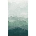 bodenmeister fotobehang effect mist bos groen blauw