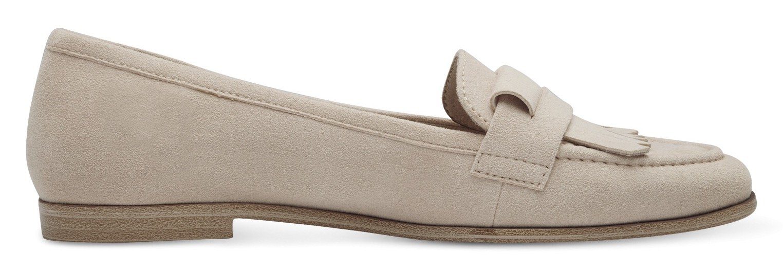 Tamaris Loafers slipper, business schoen met modieuze tassel, smalle vorm