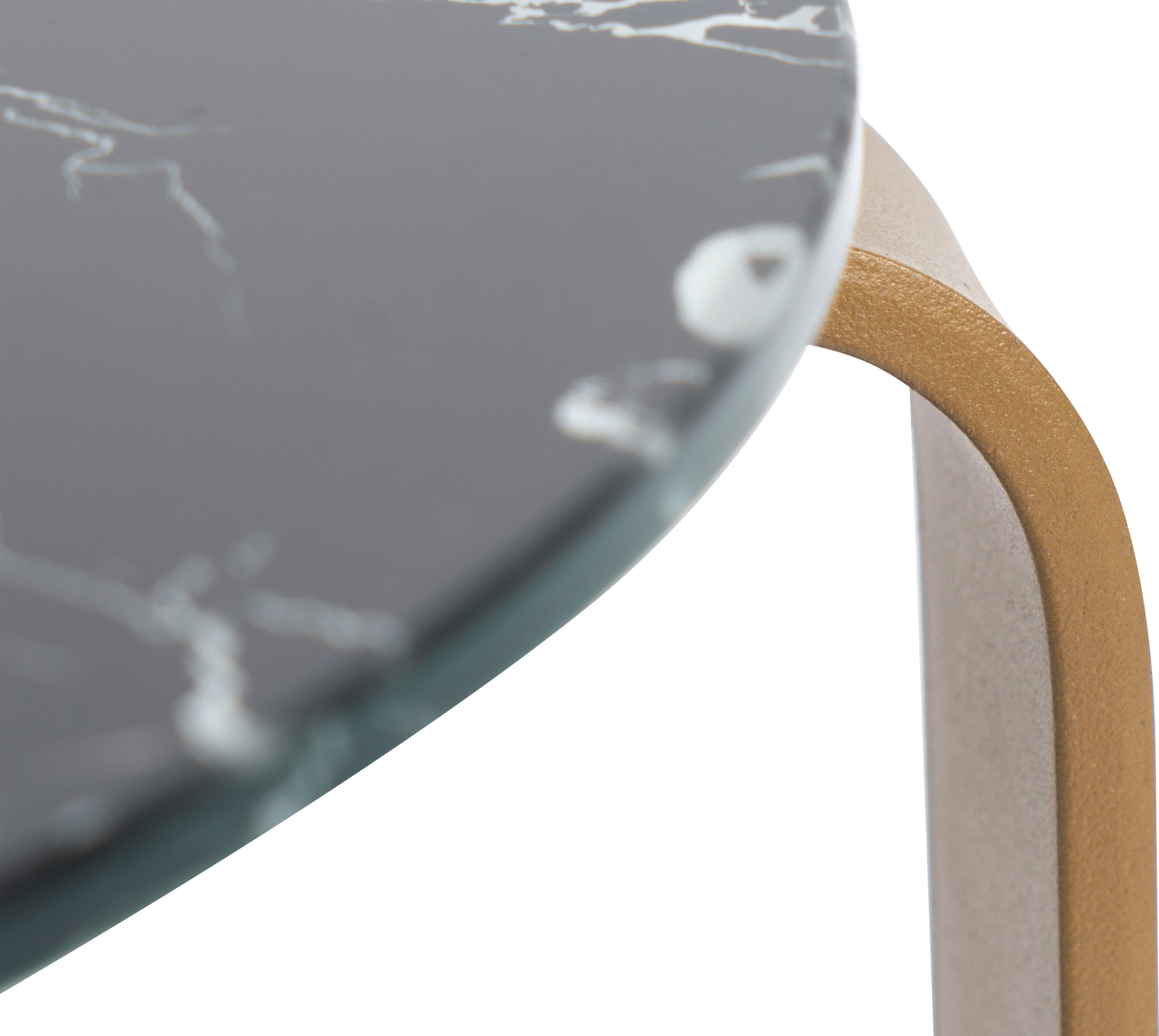 Kayoom Bijzettafel Quentin 525, sofa-bijzettafel, met metalen frame Onderstel ook als legplank, elegante vorm en verschillende kleurvarianten (1 stuk)