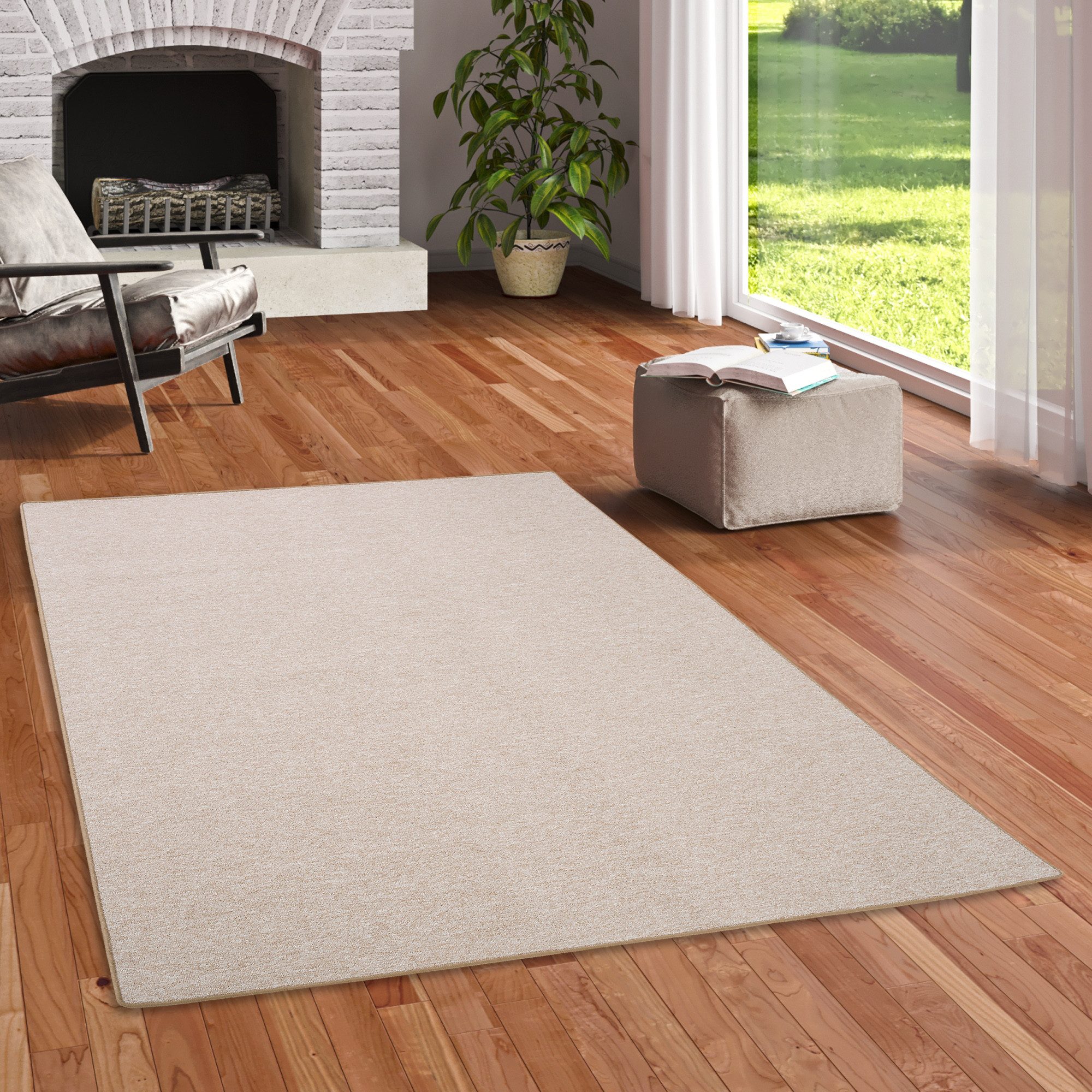 my home Vloerkleed Fortis Effen kleuren, lussen, geketteld, ook als loper, slijtvast