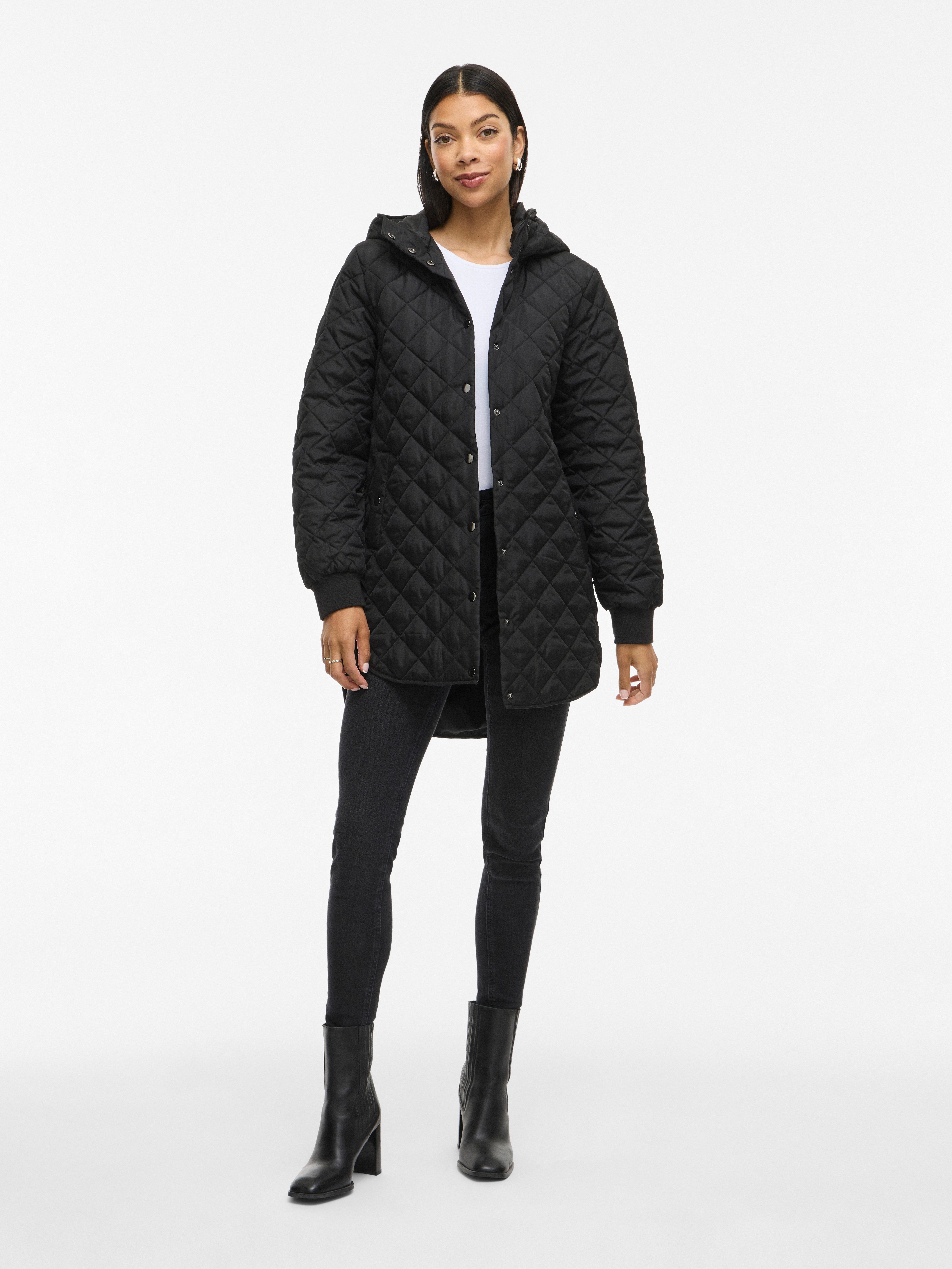 Vila Gewatteerde jas VITATE L/S HOODED JACKET - NOOS