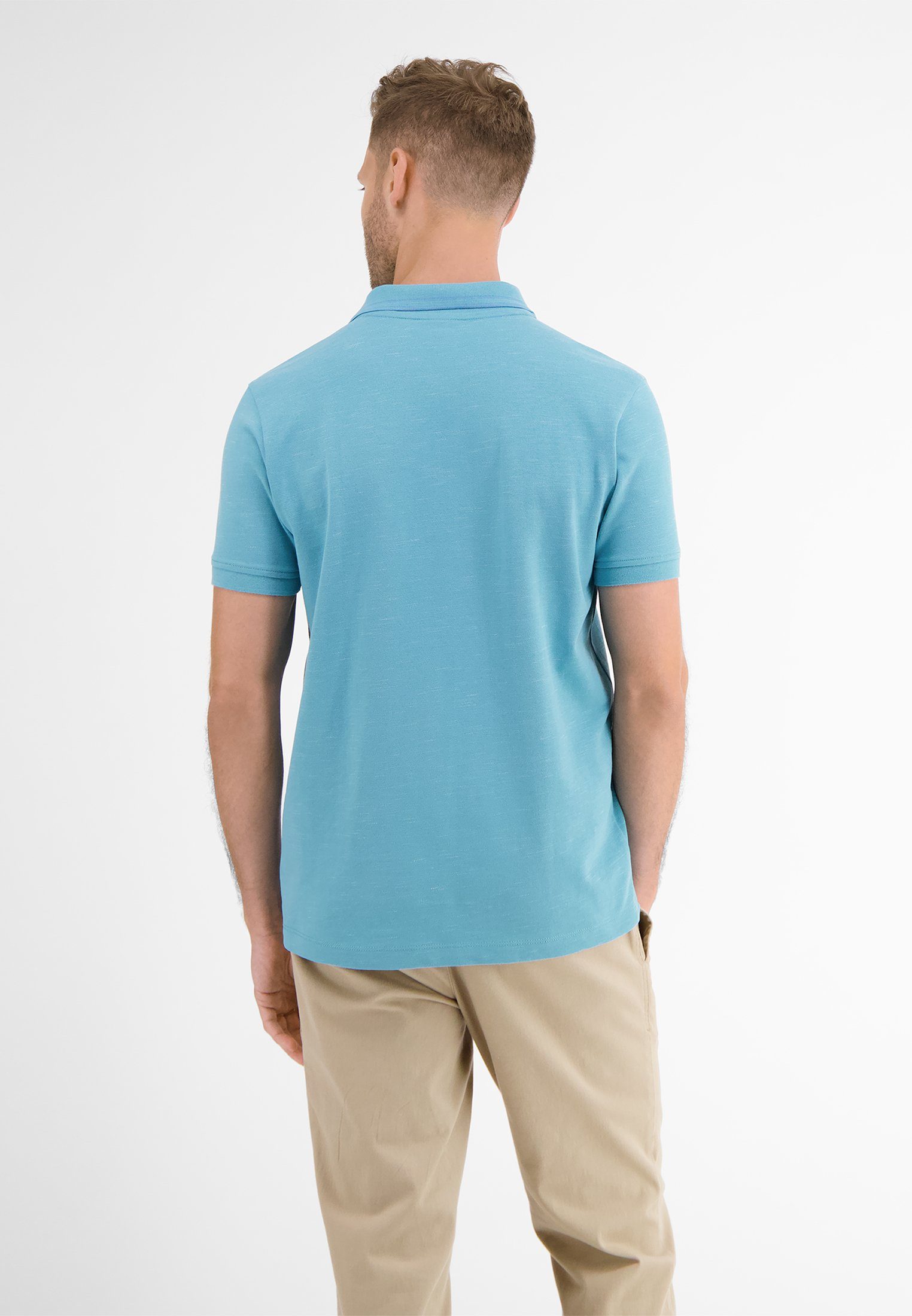 Lerros Poloshirt LERROS poloshirt in two-tone-piqué